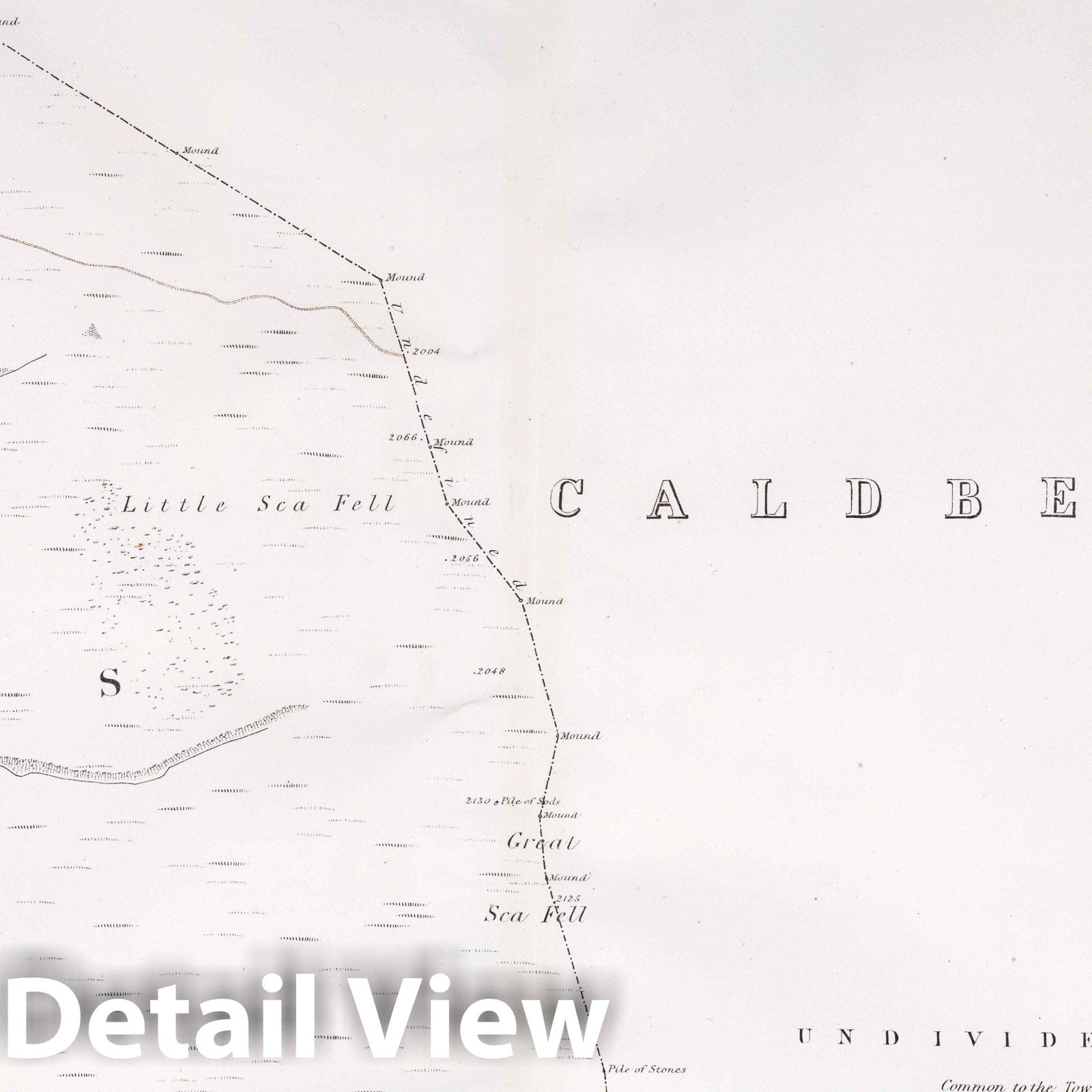 Ireby and Uldale Parishes, Cumberland County, England - Property Map, 1865