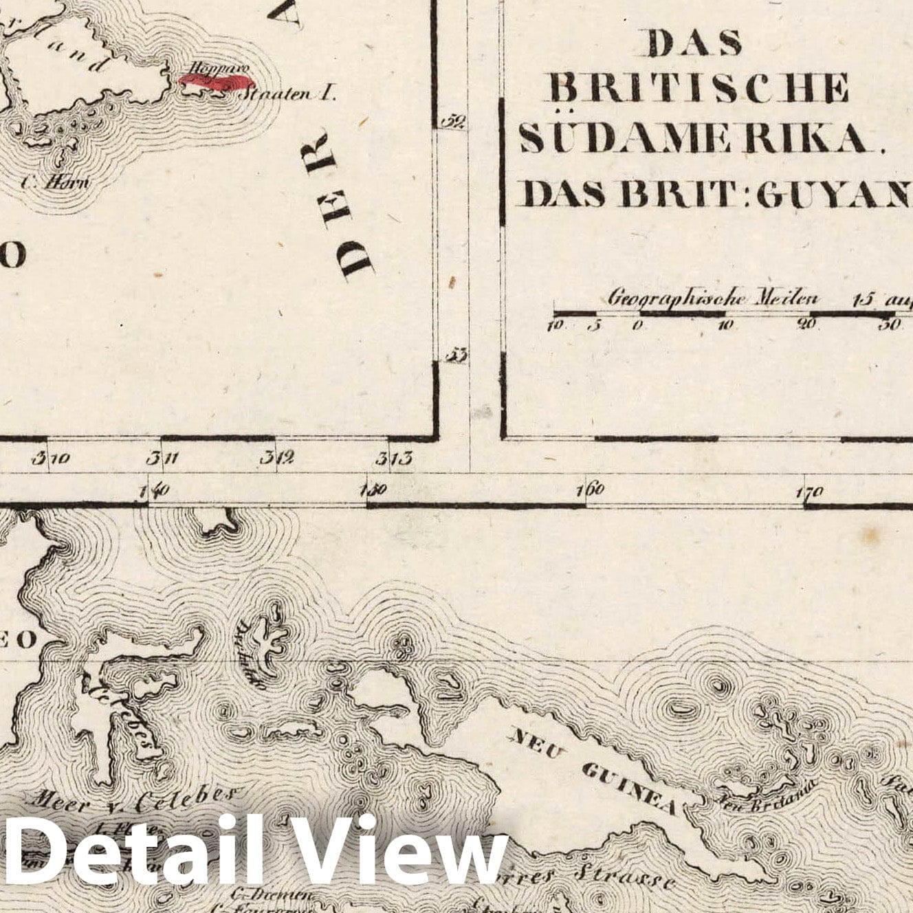 British Empire: South America and Australia, 1830 – Historical Map Print