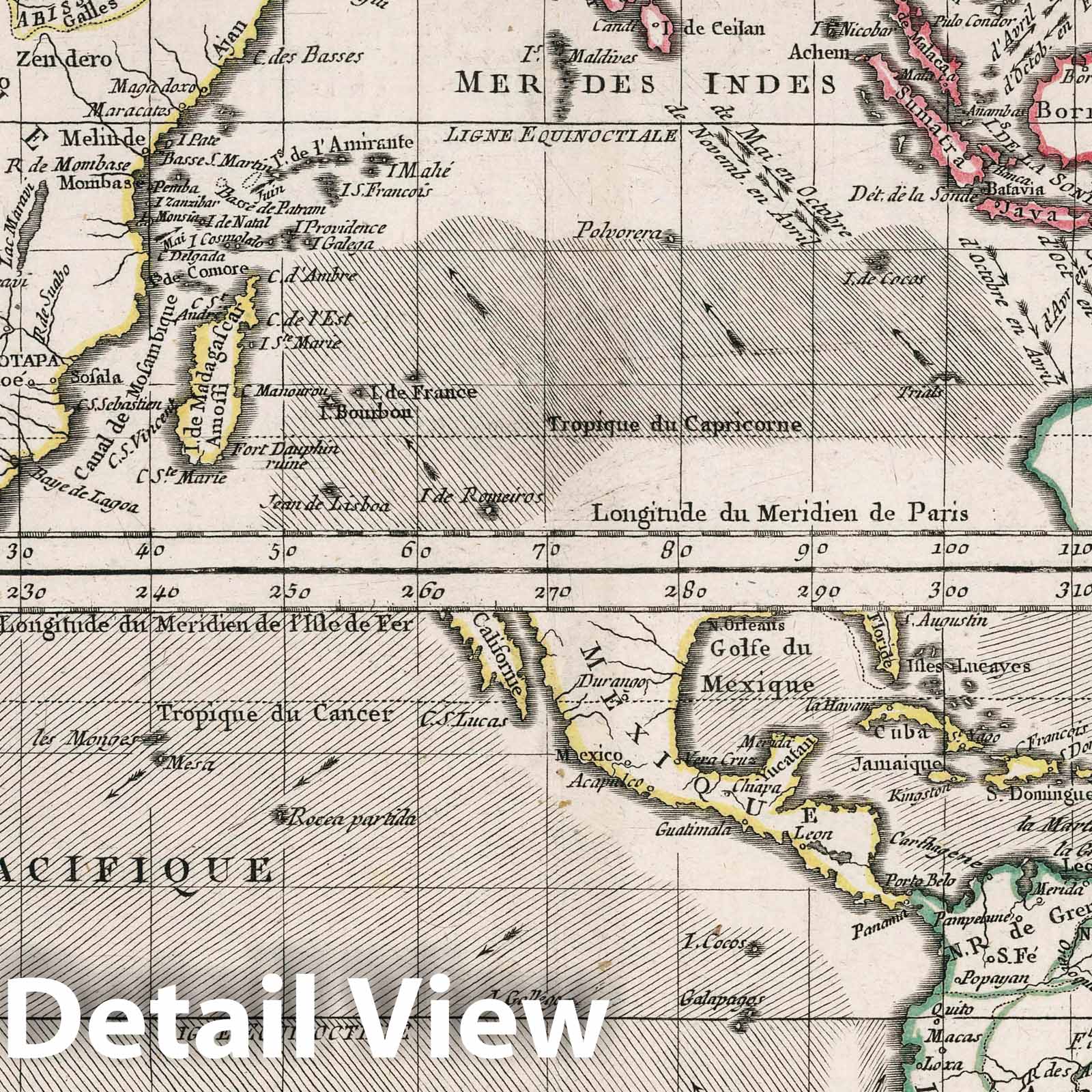 General Winds and Monsoons of the World - 1793 Atlas Map Print