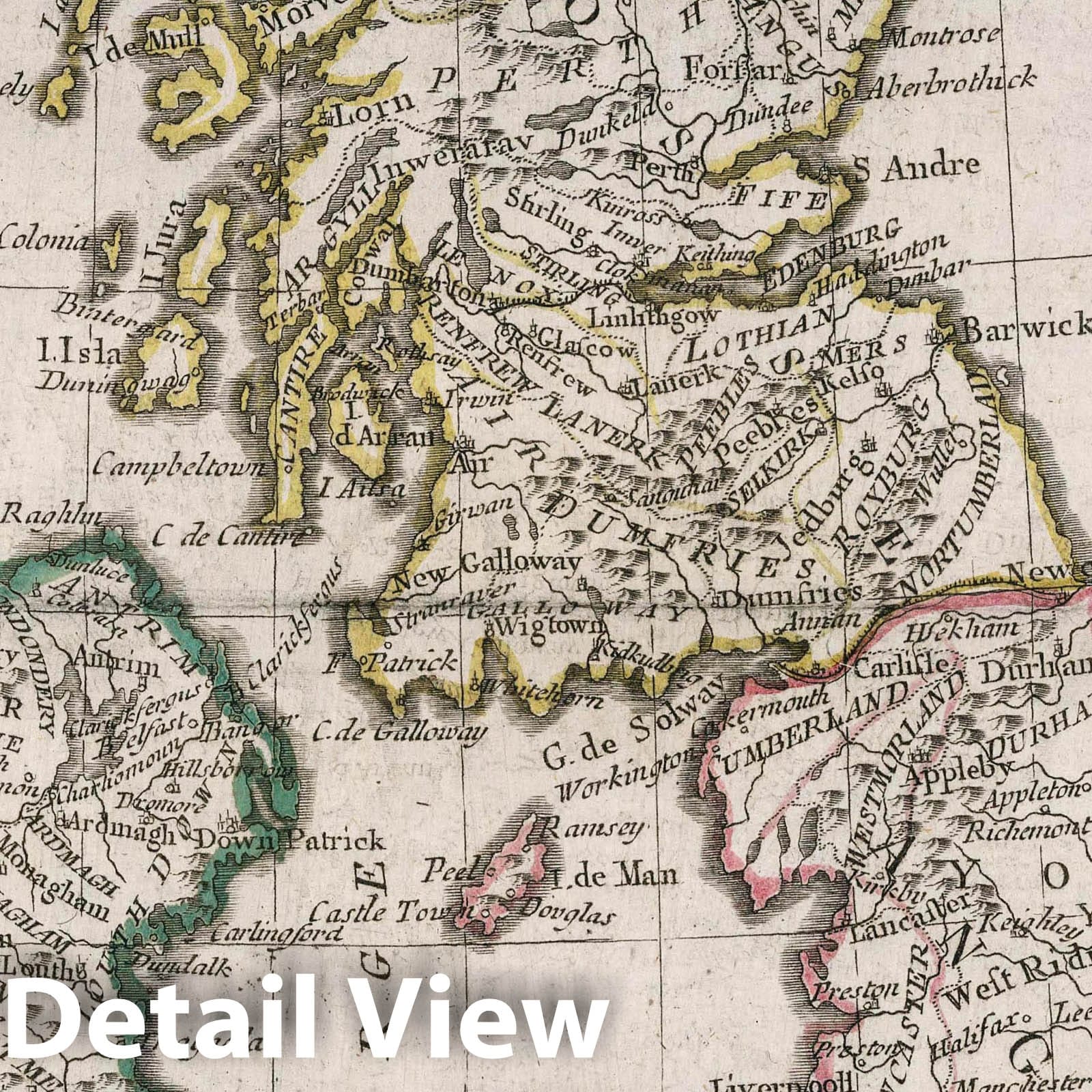 England, Scotland, and Ireland - River Map, 1789 - Historical Map Reproduction