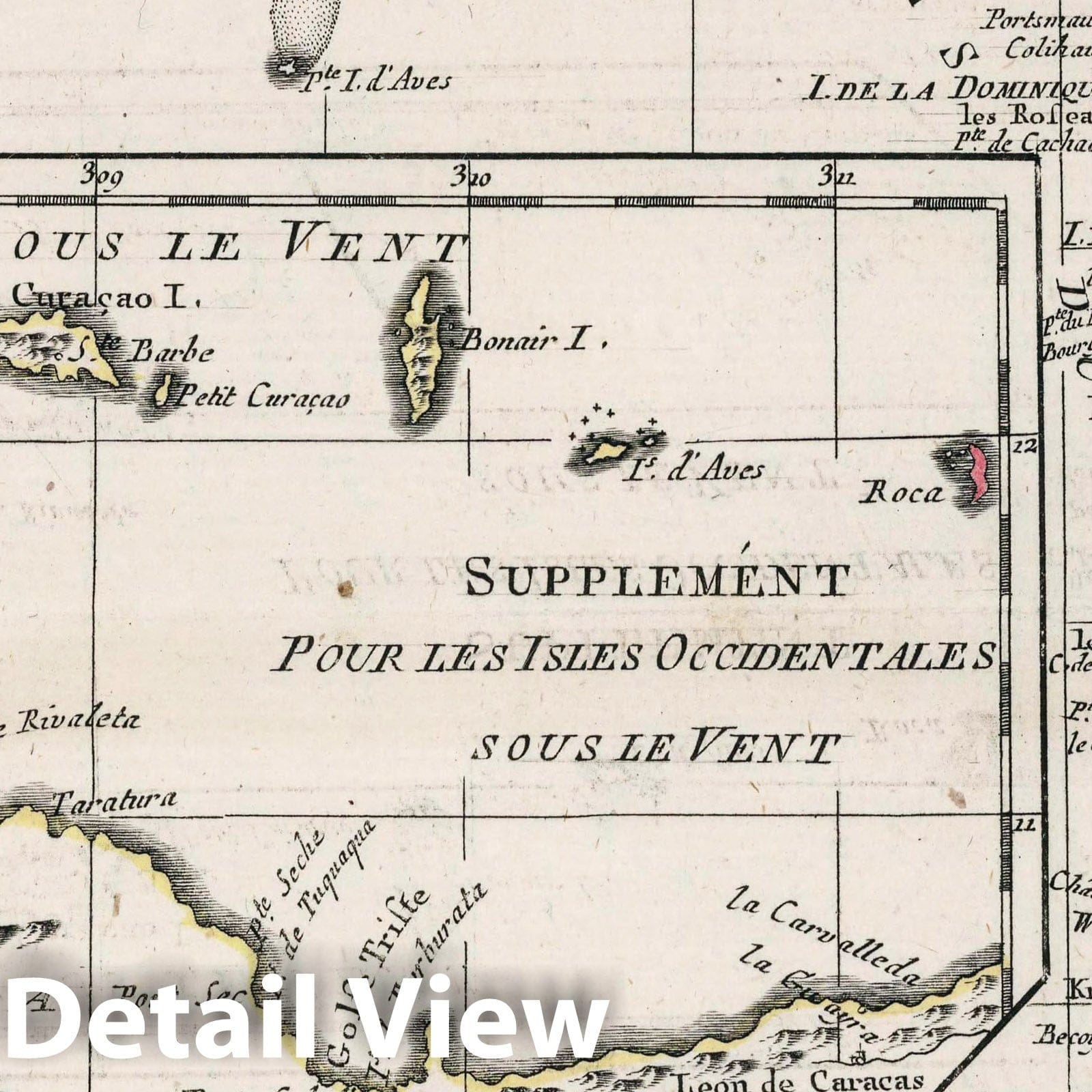Windward and Leeward Islands - 1790 Historical Map Print