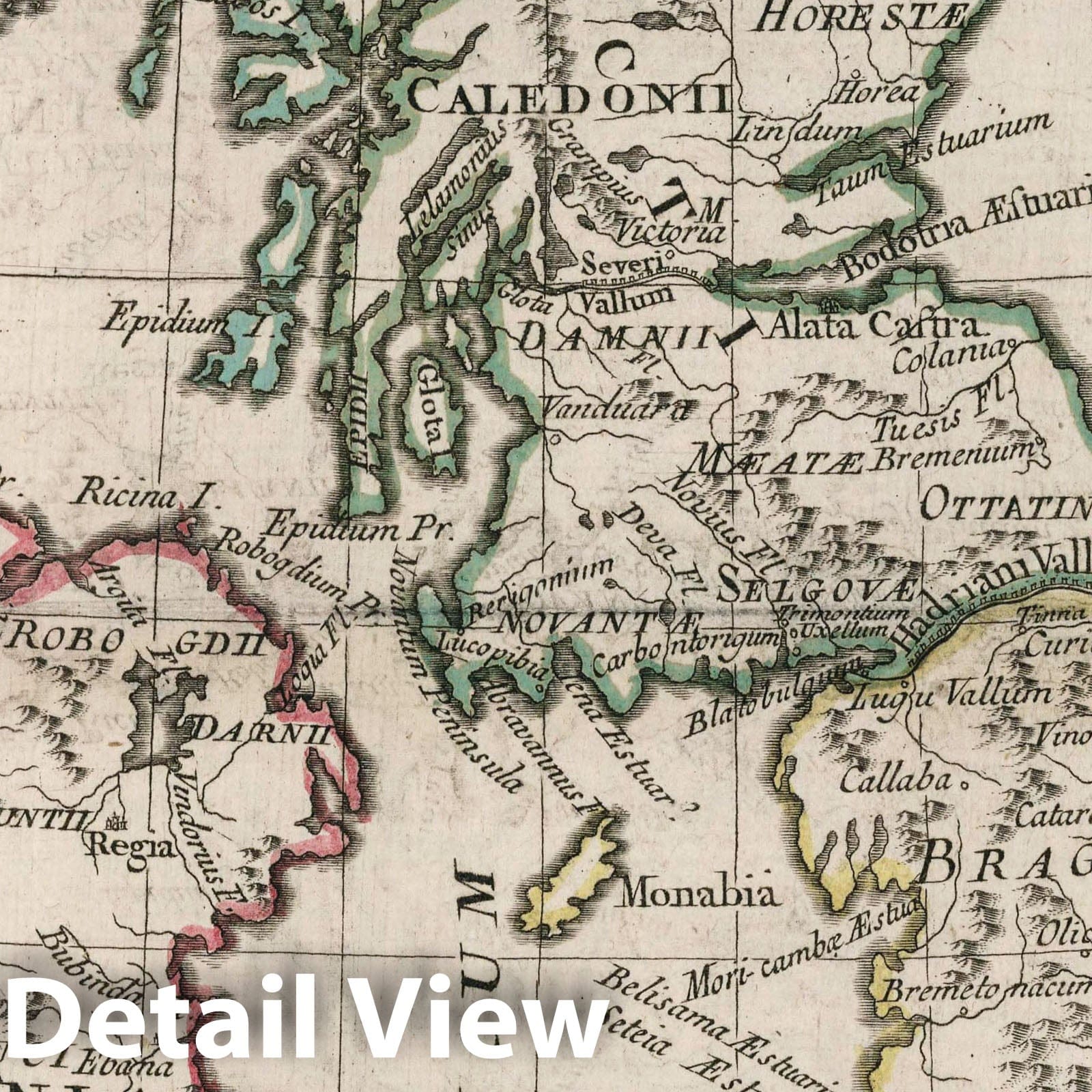 Ancient British Isles - River Map, 1788 - Historical Map Print
