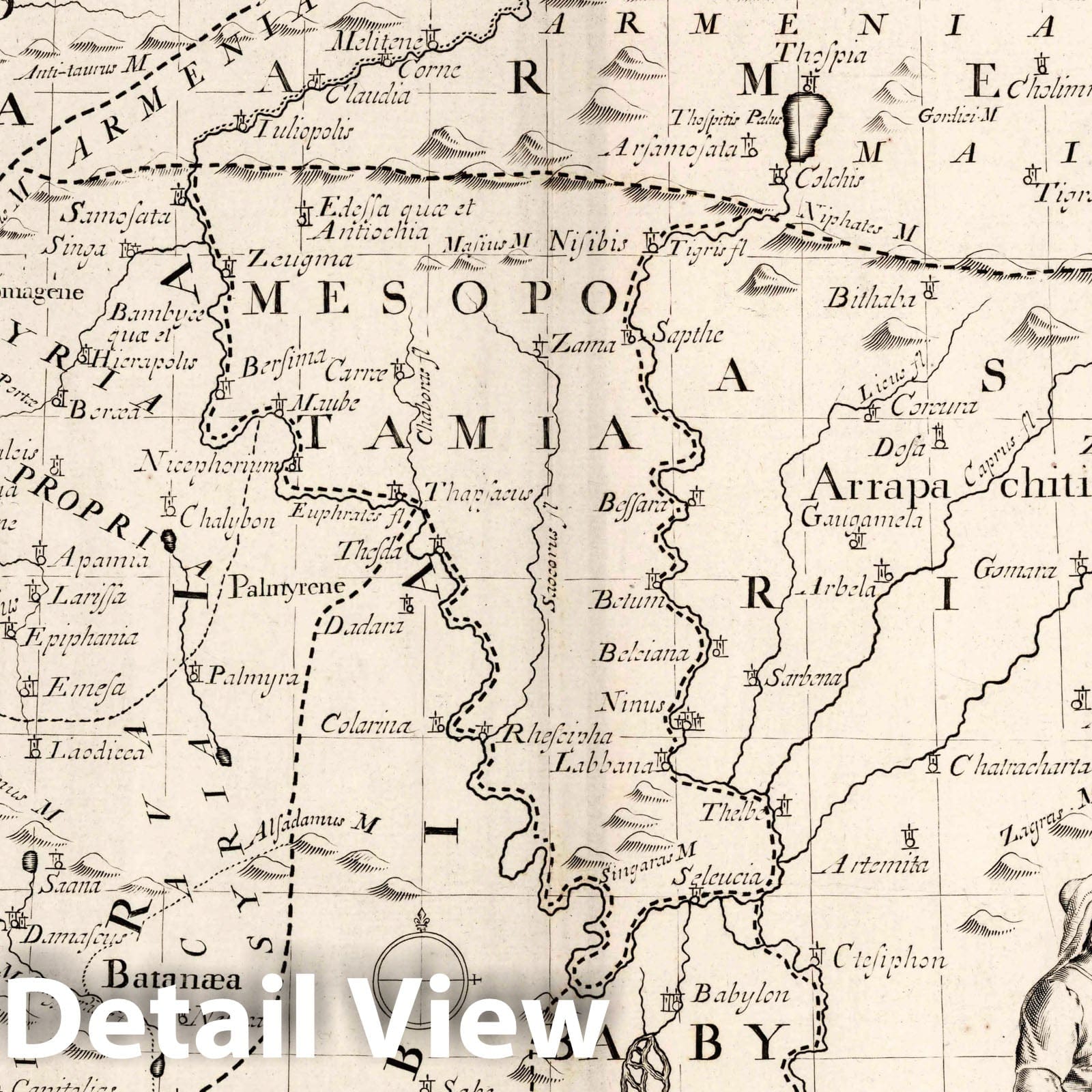 Historic Map : A New map of The Eastern Parts of Asia Minor, 1700 Atlas - Vintage Wall Art