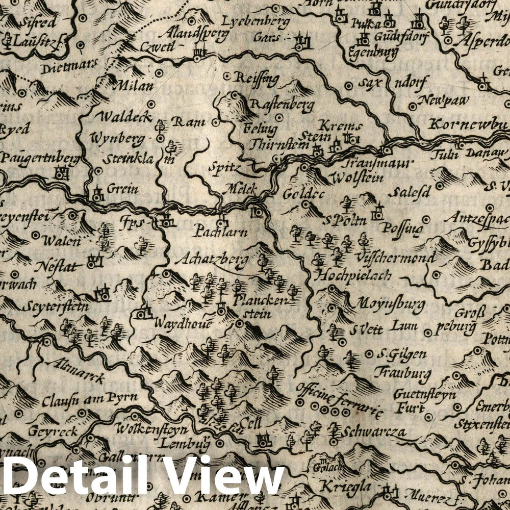 Historic Map : Austria, Austria archiduc. (to accompany) Atlas Minor Gerardi Mercatoris, 1607 Atlas , Vintage Wall Art