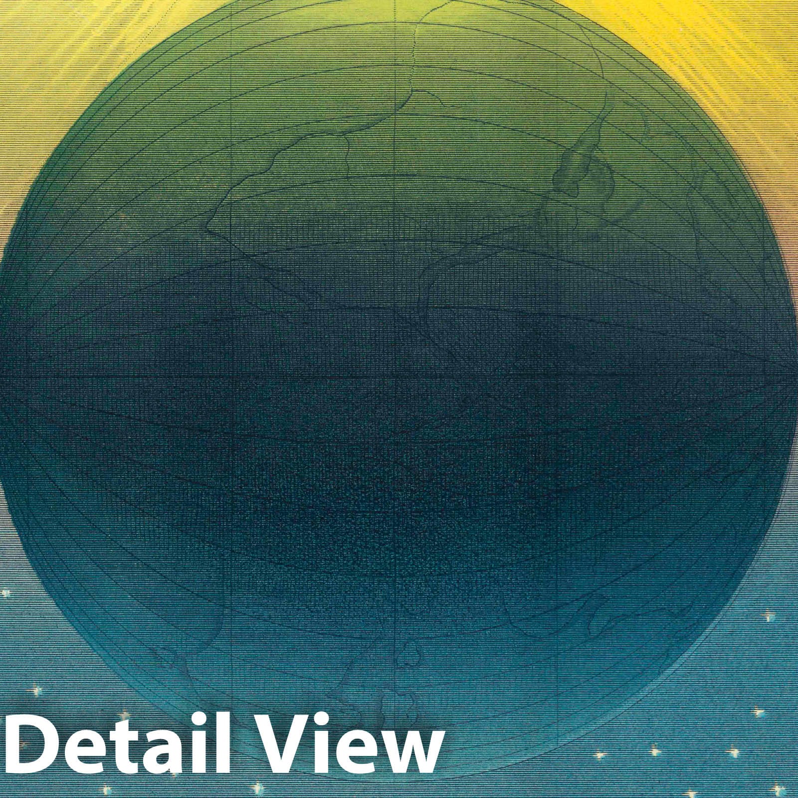 Celestial System According to Holy Scriptures - Celestial Map, 1846