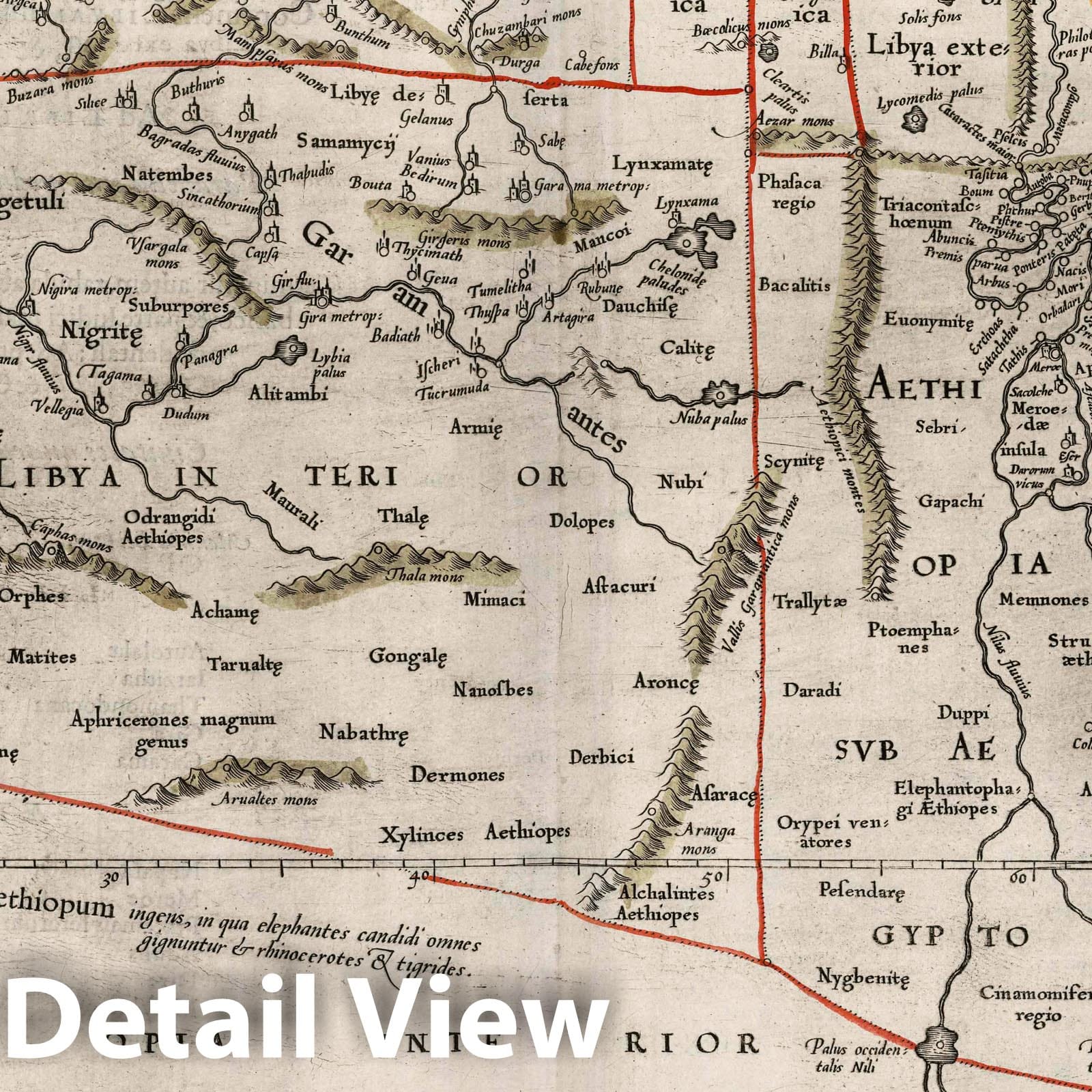 Egypt, Ethiopia, and North Africa - Classical Map, 1618