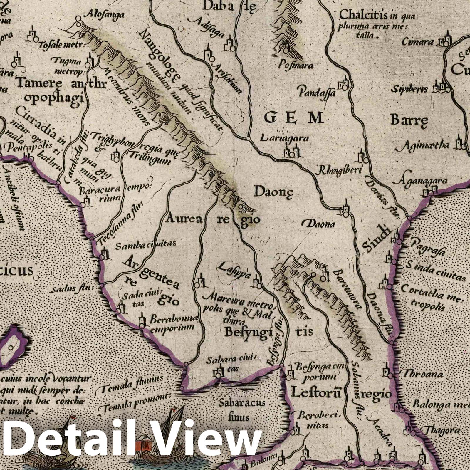 India and Southeast Asia, 1618 - Historical Map Print