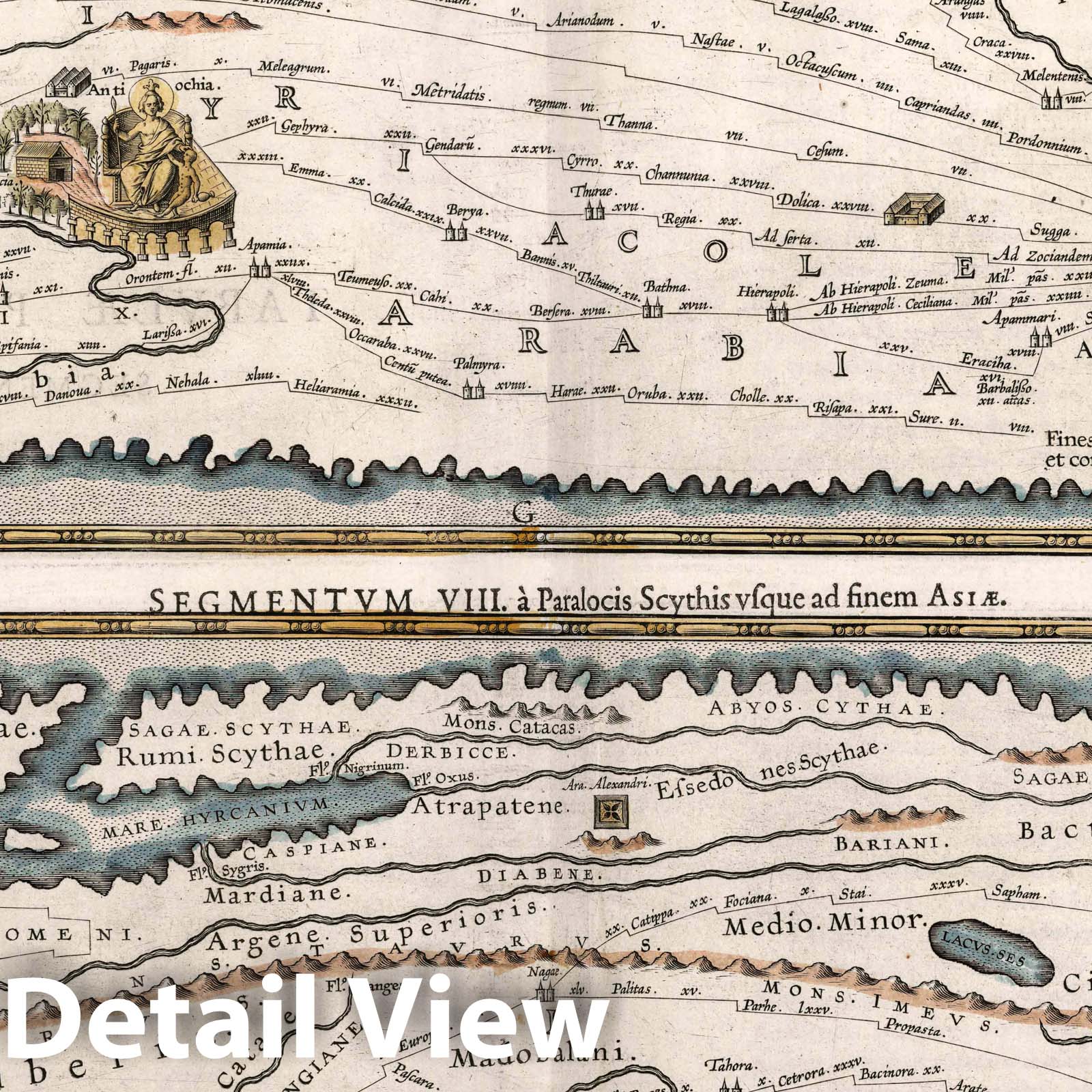 Roman Empire - Classical Roads, 1619 - Historical Map Print