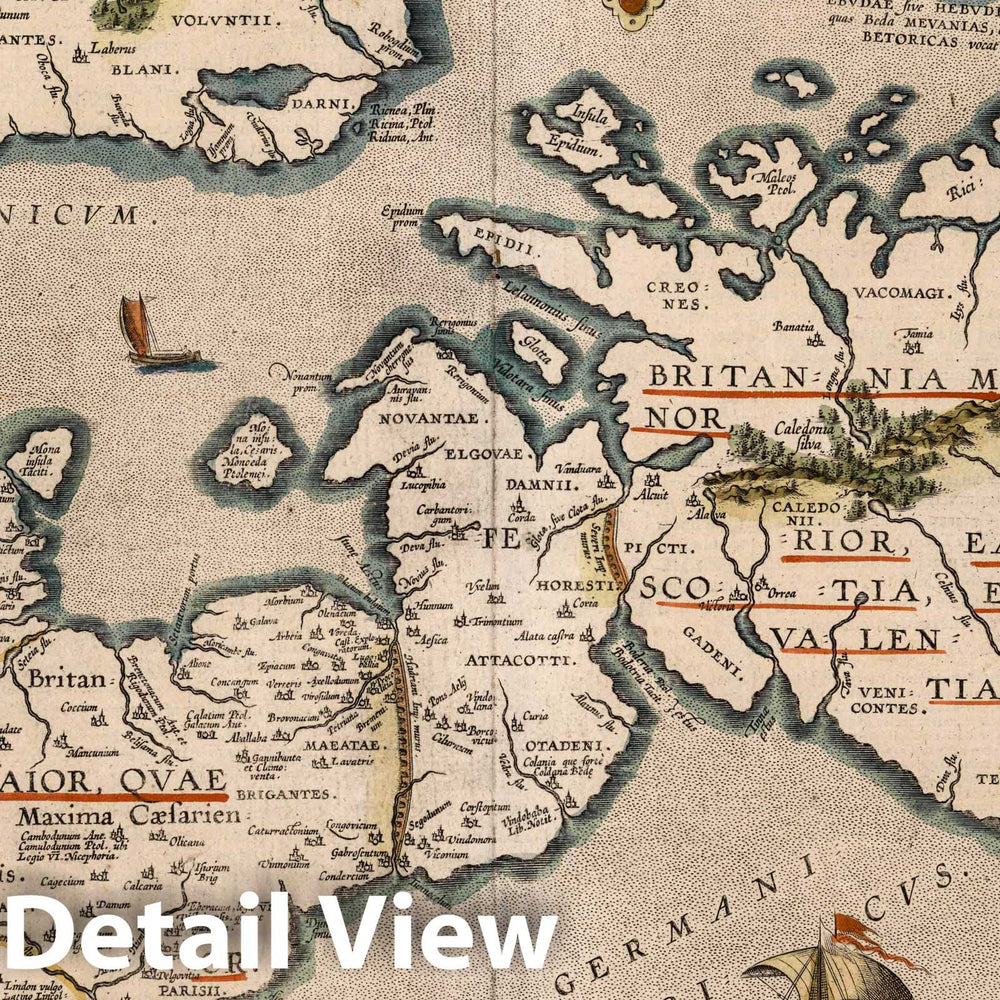 Historic Map : British Isles Britannicarum Insularum Typus, 1619 Atlas , Vintage Wall Art