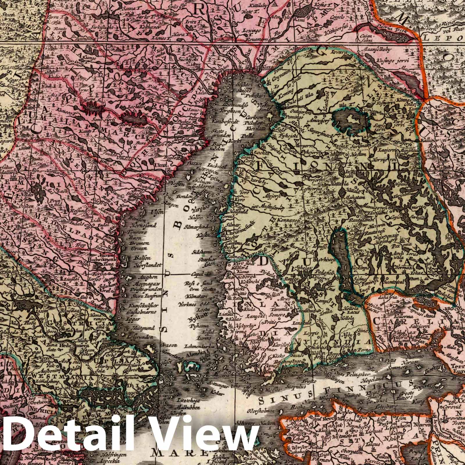 Sweden, Denmark, and Norway - 1730 Historical Map Print