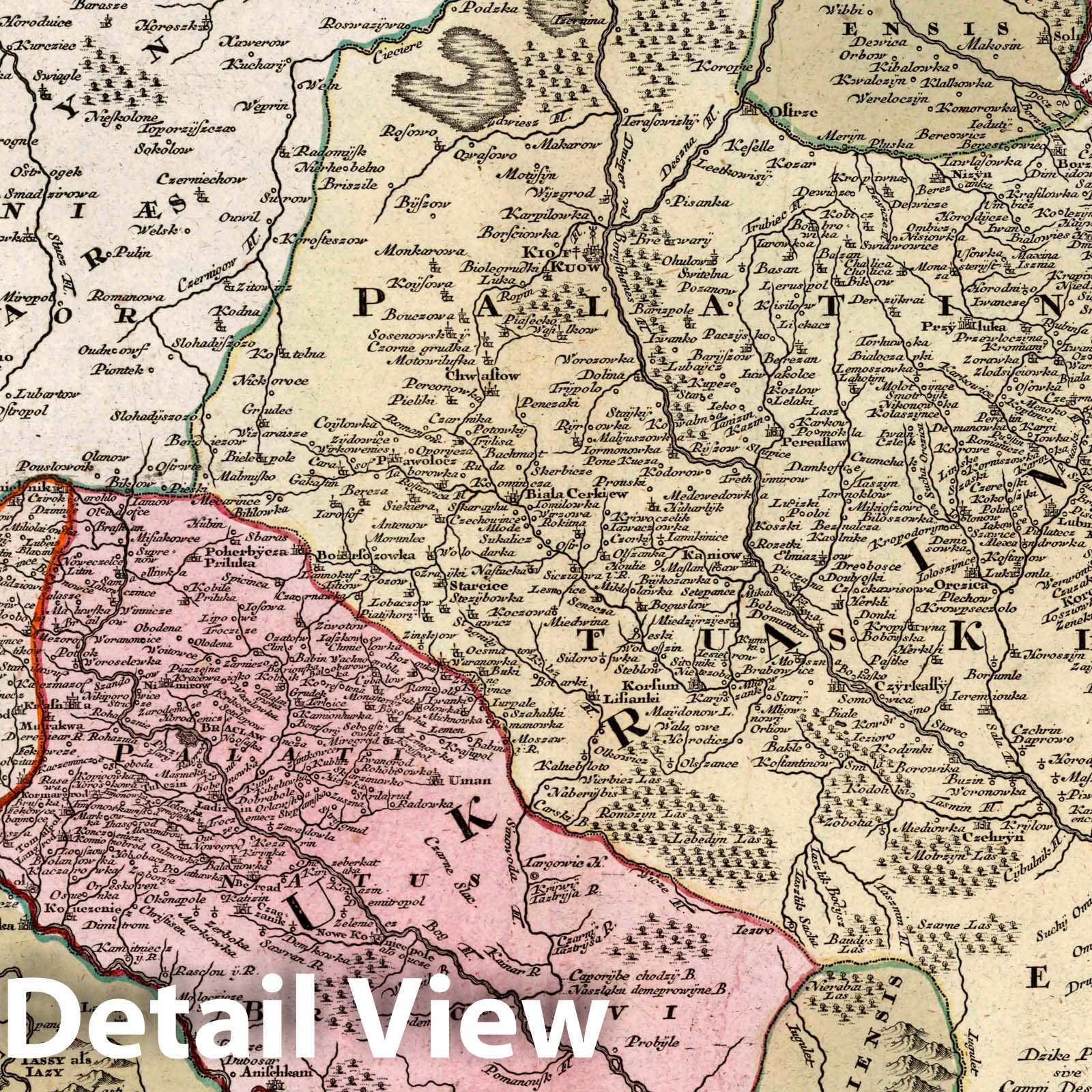 Amplissima Ucraniae Regio (Ukraine) - 1740 Historical Map Print