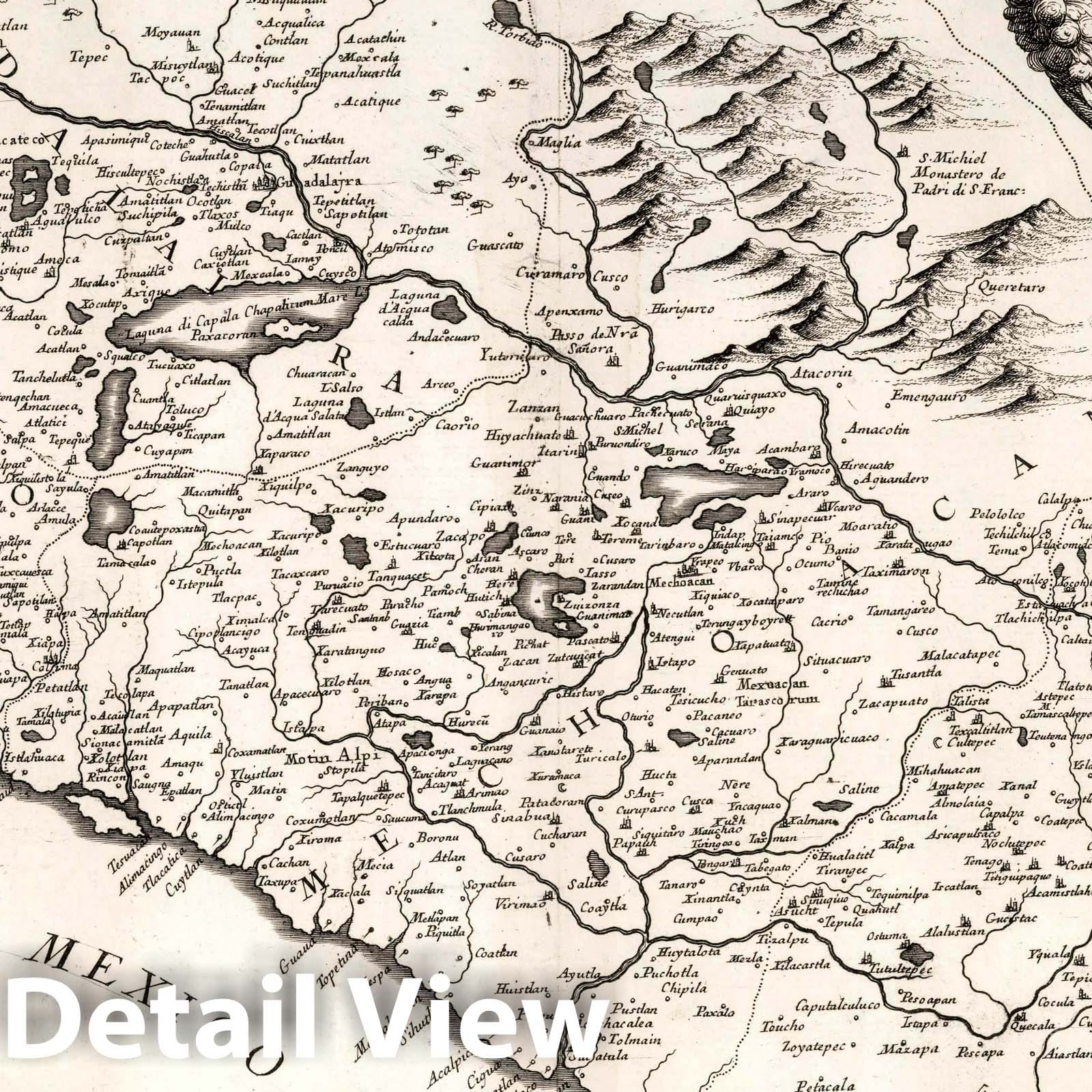 Mexico - Plate No. 49, 1692 - Historical Map Print