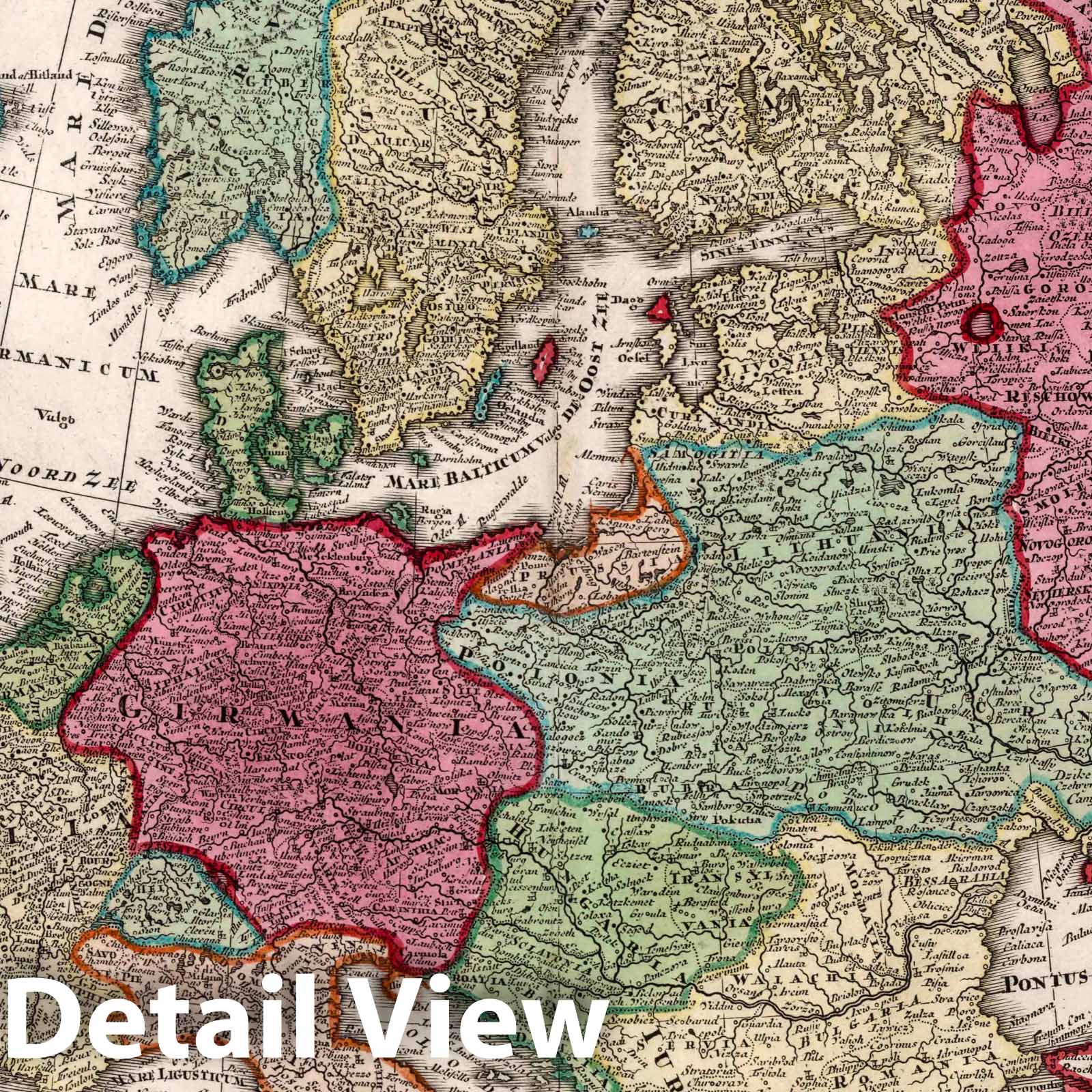 Europe - Christian Religions - Plate No. 1, 1730 - Seutter Historical Map Print