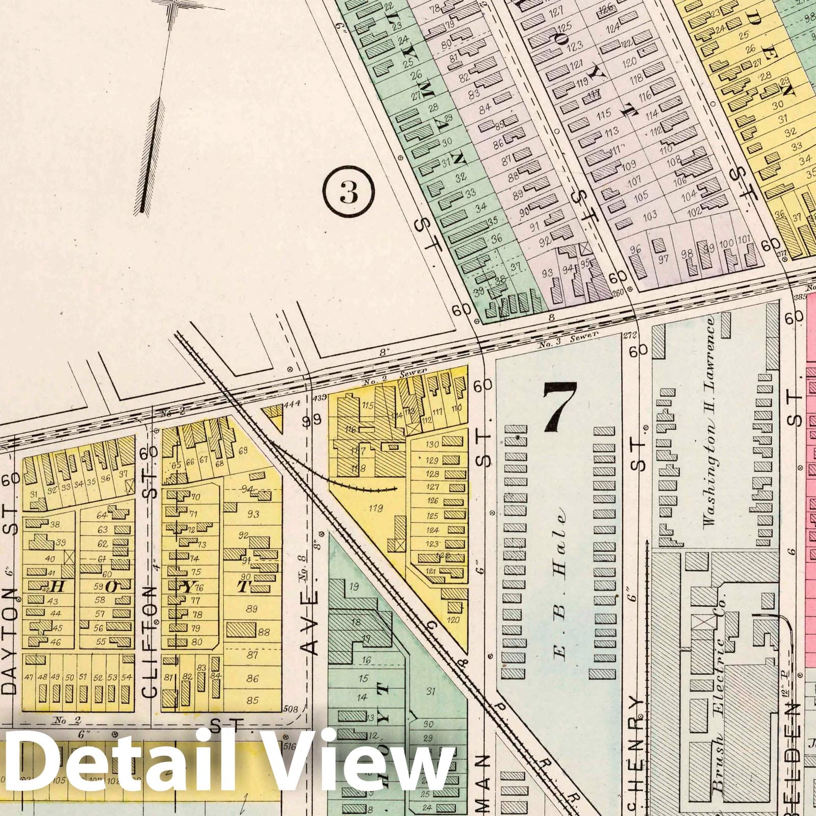 Cleveland, Ohio - Part 6, 1892 - Historical Map Print