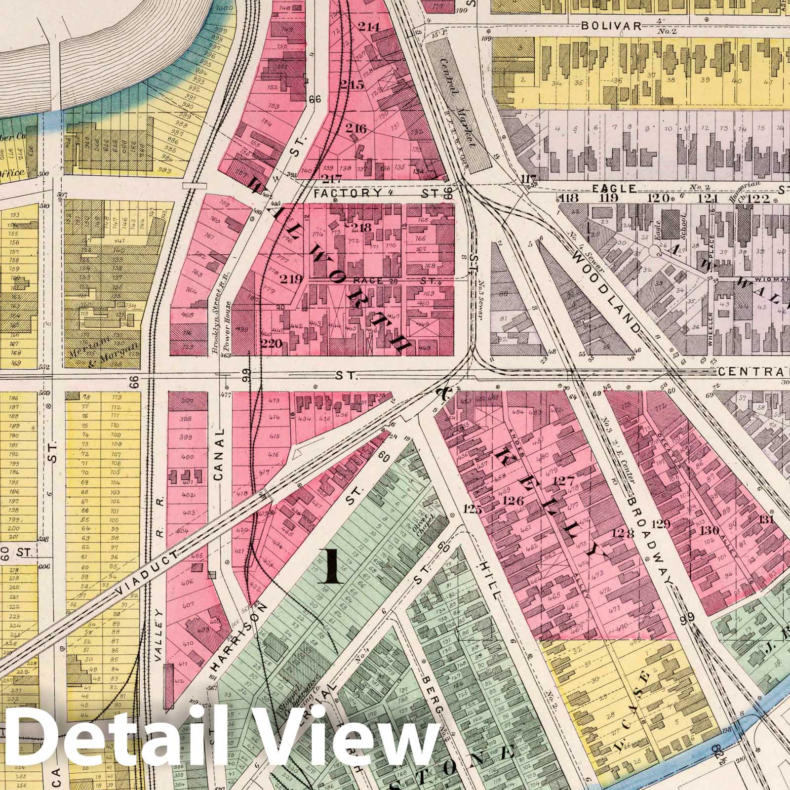 Cleveland, Ohio - Part 10, 1892 - Historical Map Print