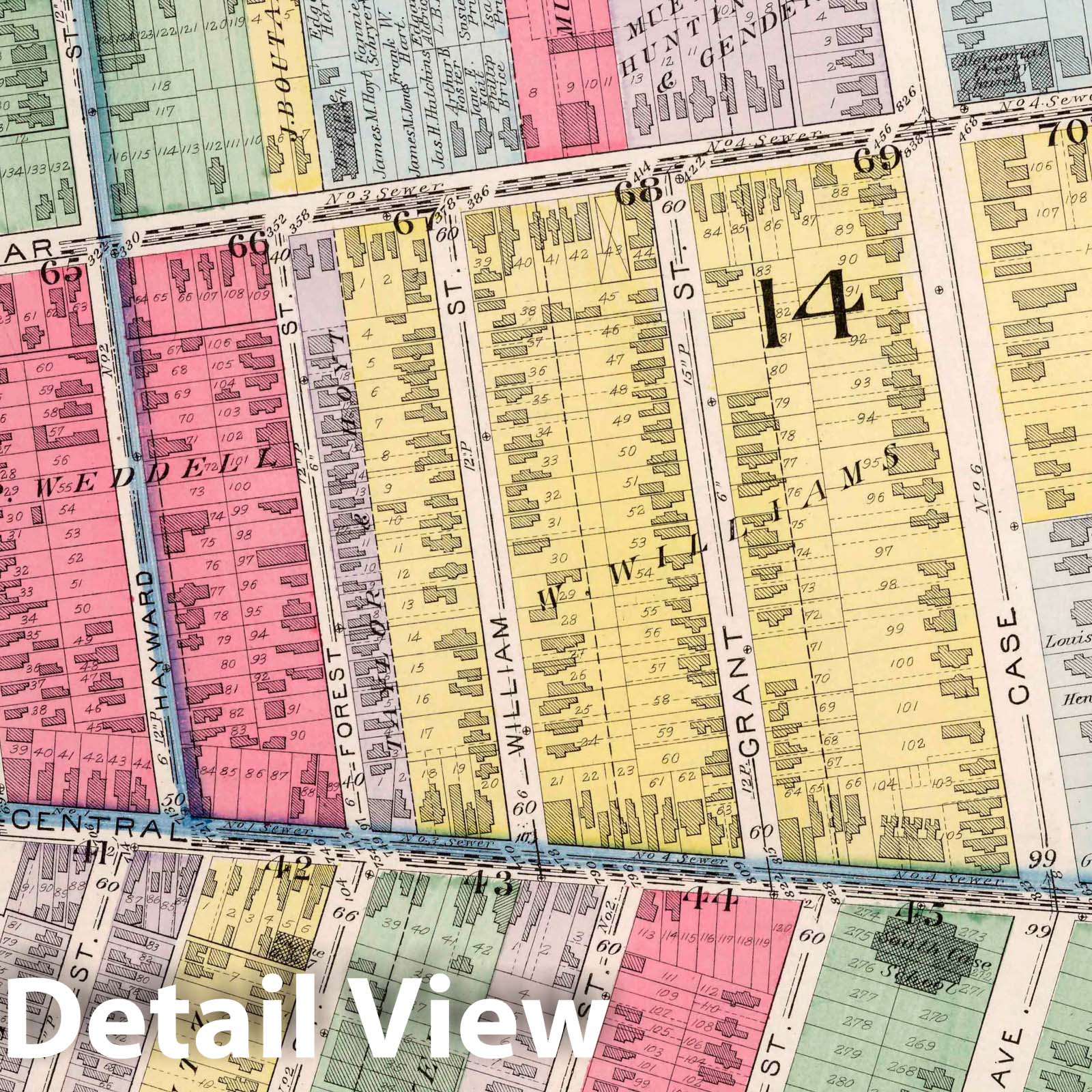 Cleveland, Ohio - Part 12, 1892 - Historical Map Print