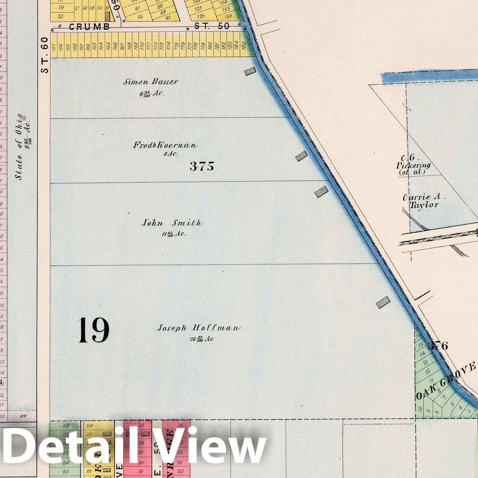 Cleveland, Ohio - Part 17, 1892 - Historical Map Print