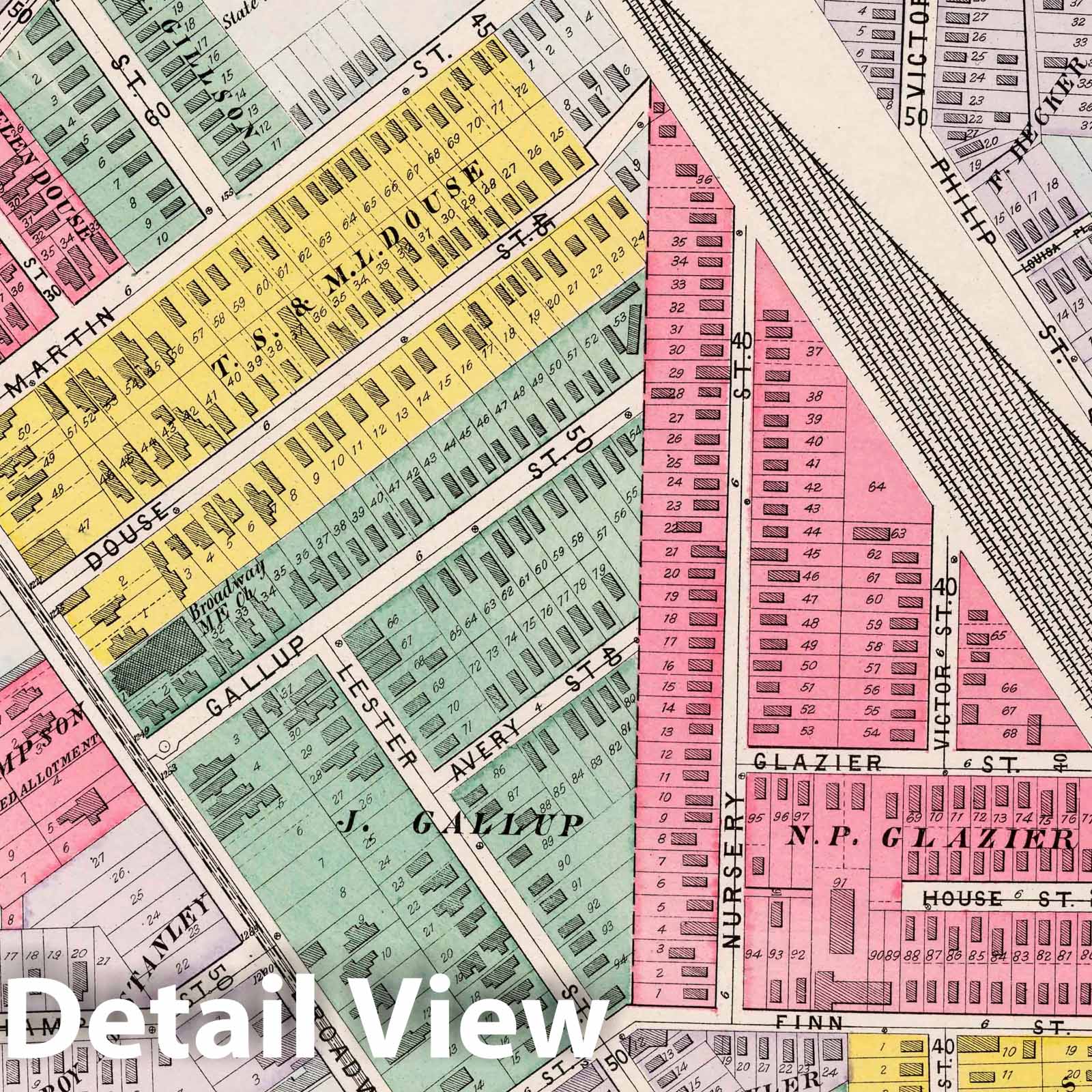 Cleveland, Ohio - Plate No. 25, 1892 - Historical Map Print