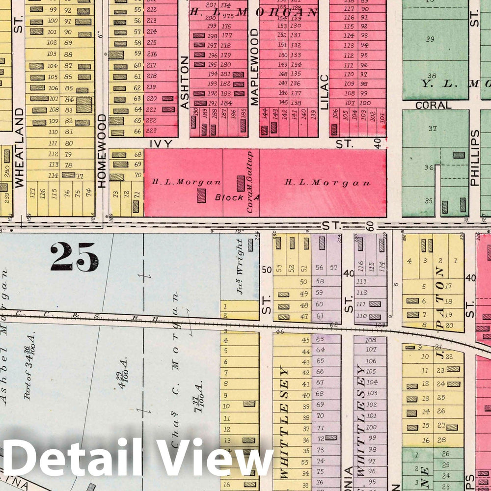 Historic Map : Part 35. City of Cleveland, 1892 Atlas - Vintage Wall Art