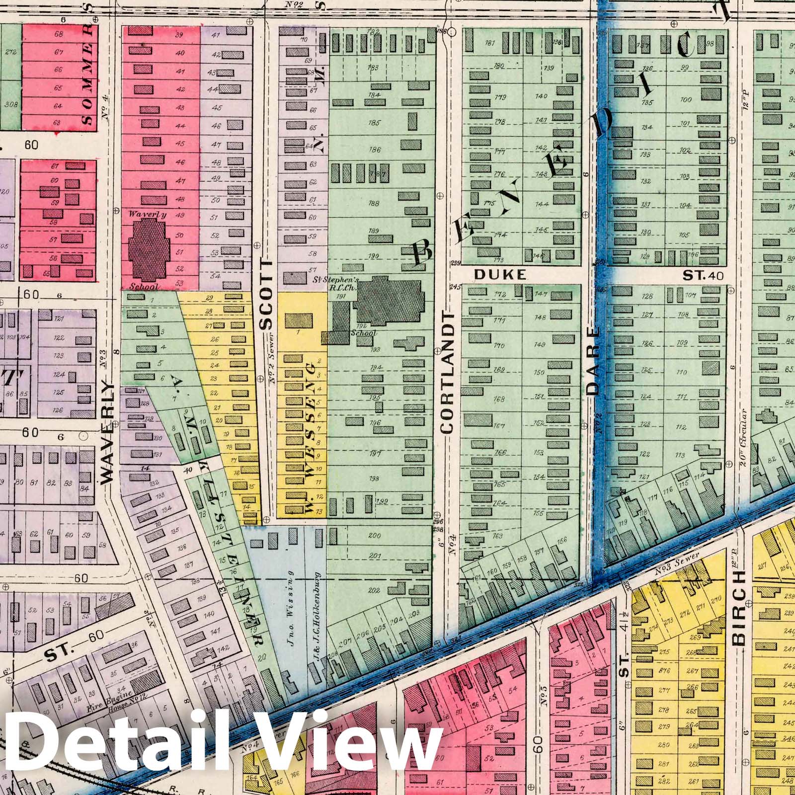 Cleveland, Ohio - Part 42, 1892 - Historical Map Print from Cuyahoga County Atlas