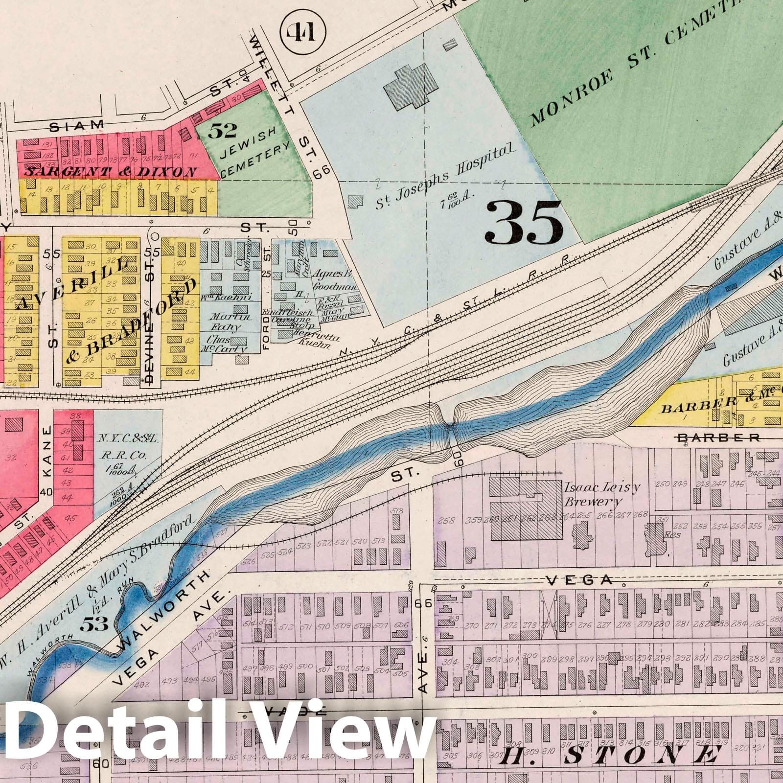Cleveland, Ohio - Part 43, 1892 - Historical Map Print