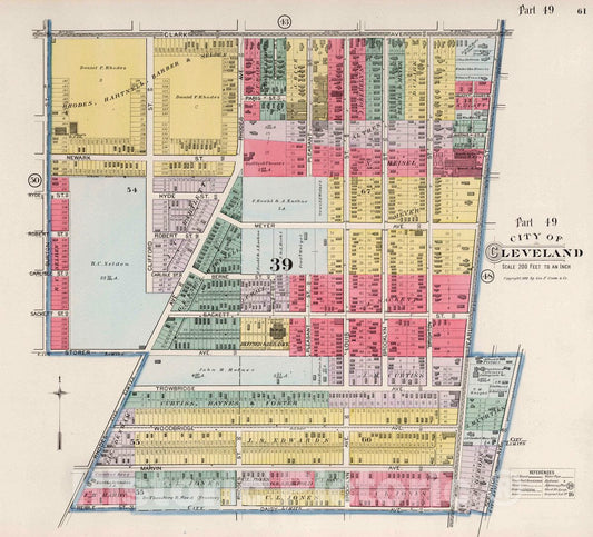 Cleveland, Ohio - Part 49, 1892 - Historical Map Reproduction