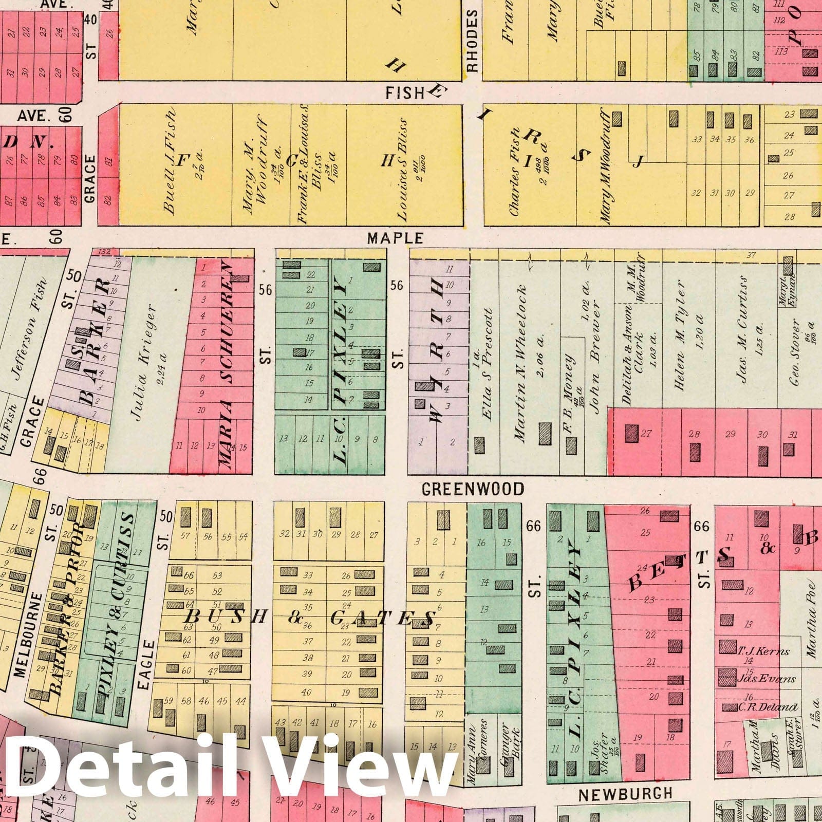 Brooklyn, Ohio - Part 2, 1892 - Historical Map Print from Atlas of Cuyahoga County