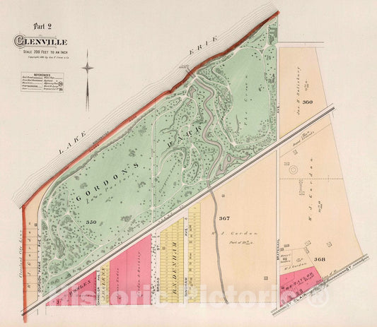 Glenville, Ohio - Part 2, 1892 - Historical Atlas Map Print