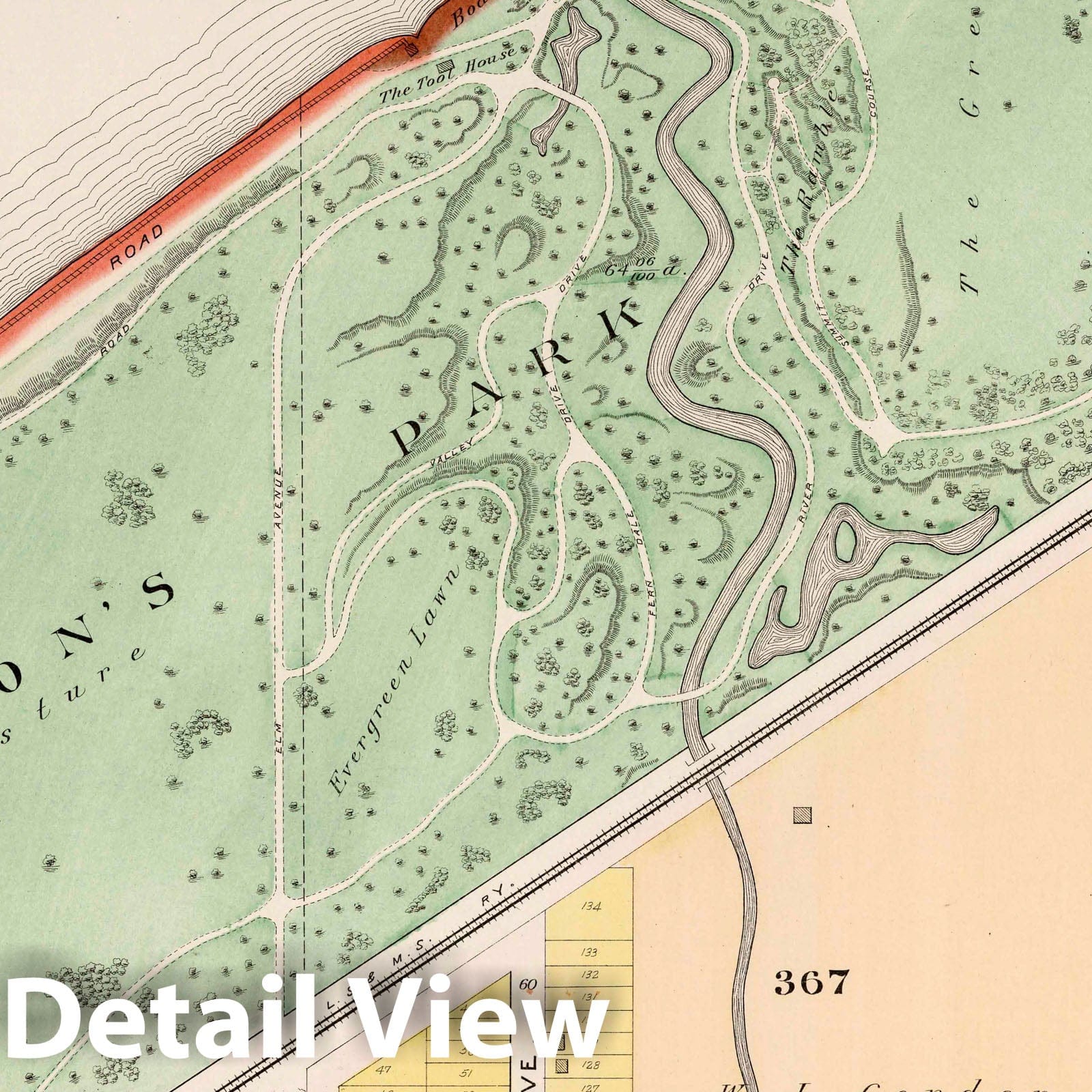 Glenville, Ohio - Part 2, 1892 - Historical Atlas Map Print