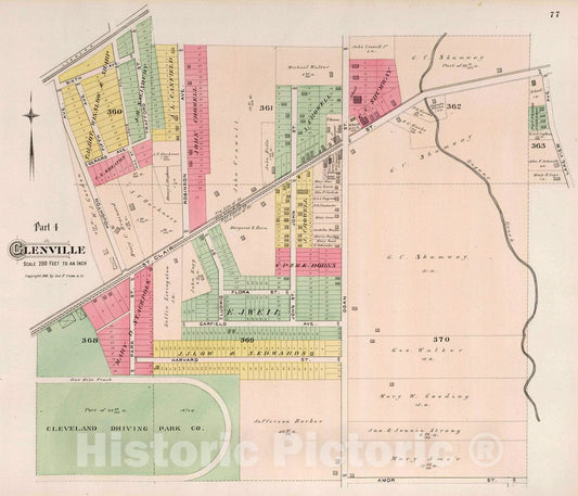 Glenville, Ohio - Part 4, 1892 - Historical Map Print