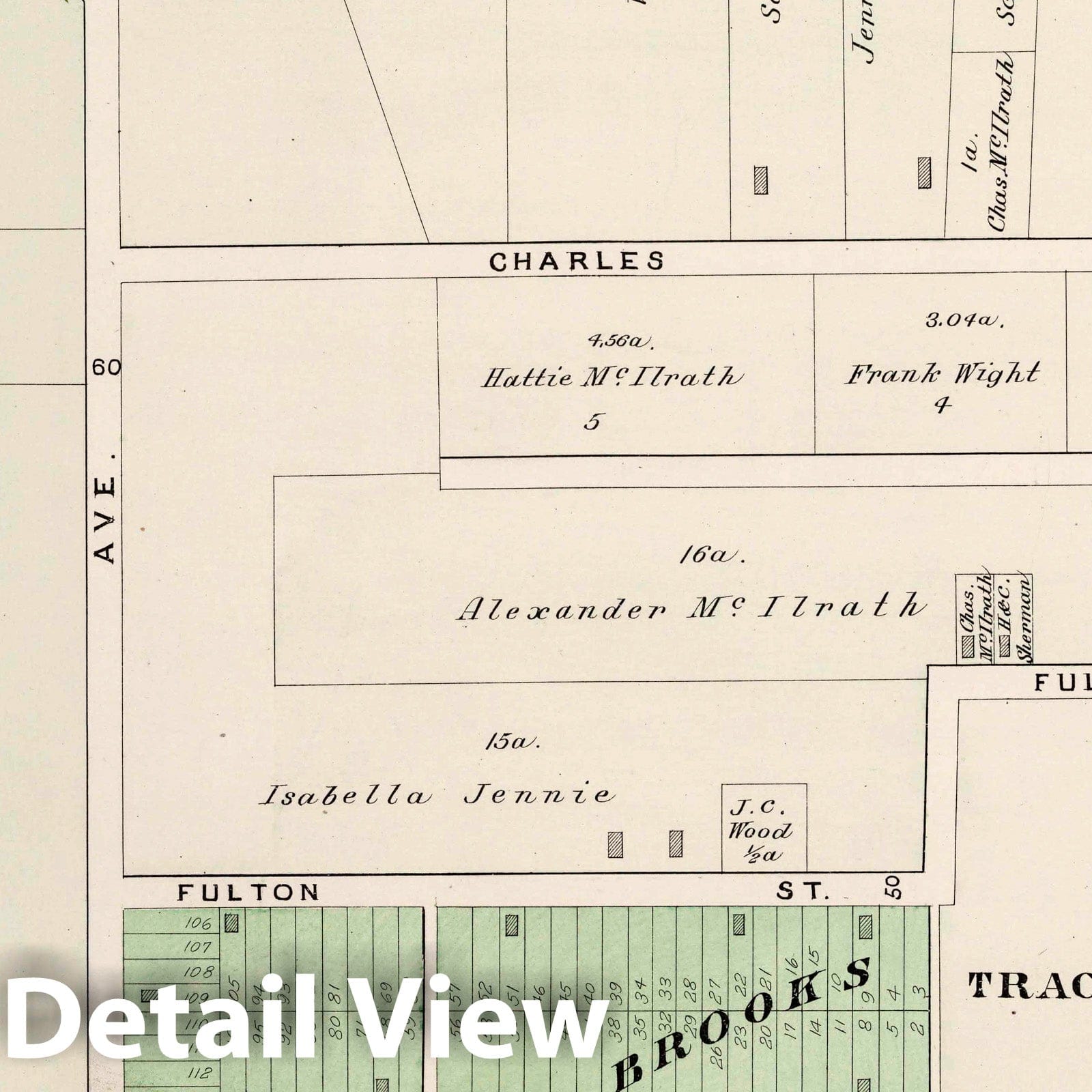 Collinwood, Ohio - Property Map, 1892 - Historical Map Print