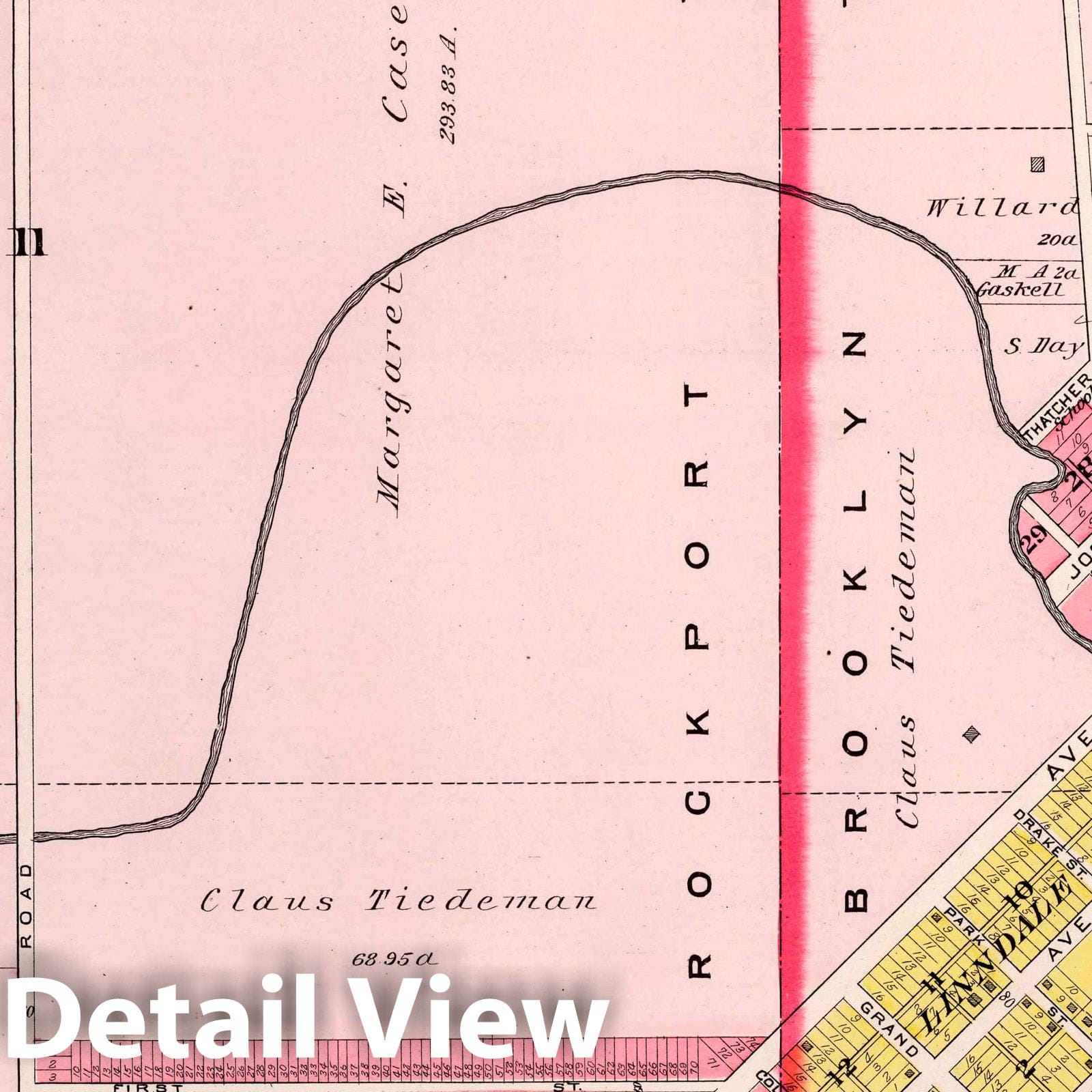 Linndale, Ohio - Property Map, 1892 - Historical Map Reproduction