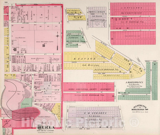Middleburgh Township, Cuyahoga County, Ohio - Property Map, 1892
