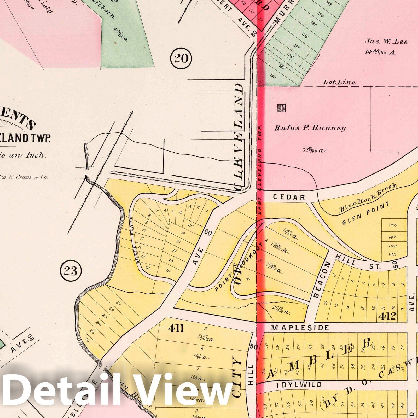 East Cleveland Township, Cuyahoga County, Ohio - Property Map, 1892