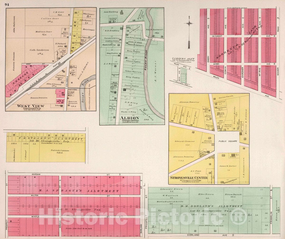 West View - Property Map, 1892 - Cuyahoga County Ohio Historical Atlas