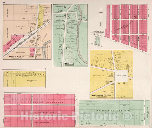 West View - Property Map, 1892 - Cuyahoga County Ohio Historical Atlas