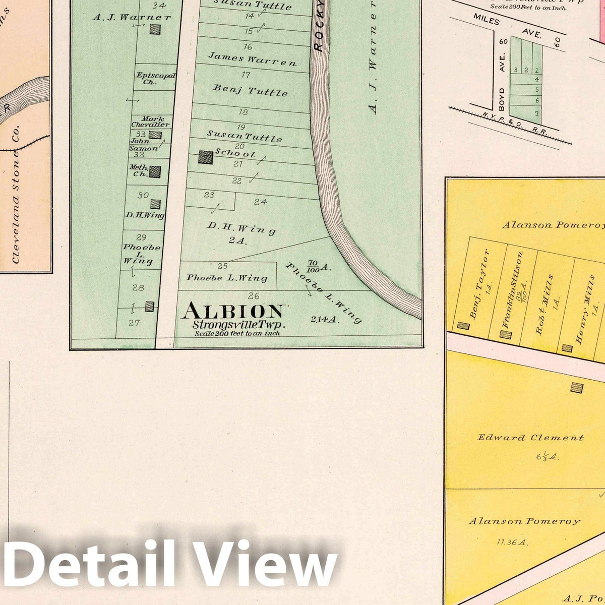 West View - Property Map, 1892 - Cuyahoga County Ohio Historical Atlas