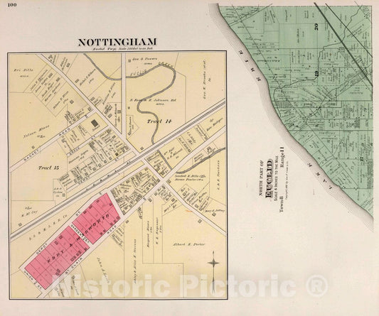 Nottingham and Euclid, Cuyahoga County, Ohio - Property Map, 1892