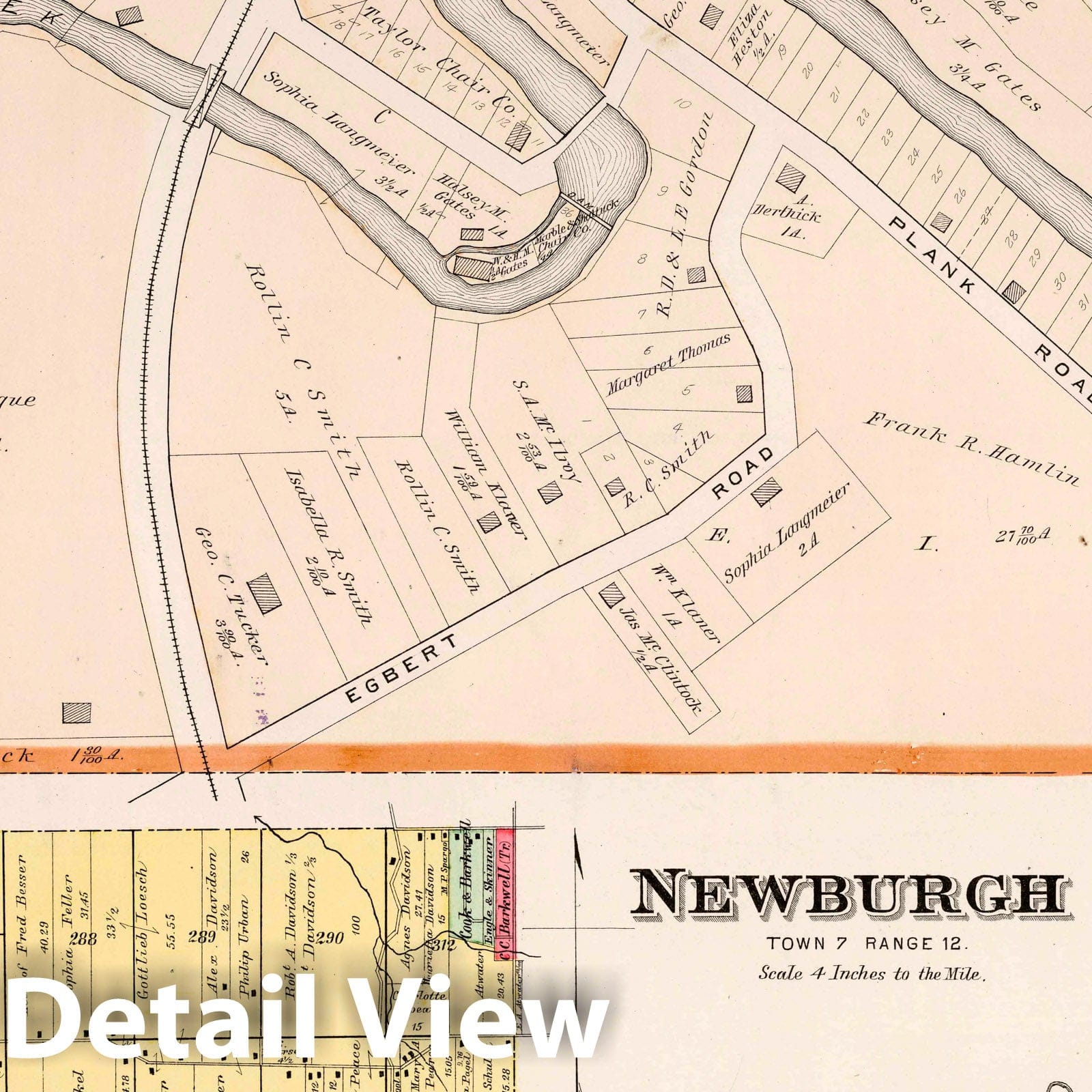 Bedford and Newburgh, Cuyahoga County, Ohio - Property Map, 1892