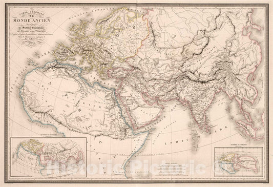 Ancient World, 1854 - Historical Map Print