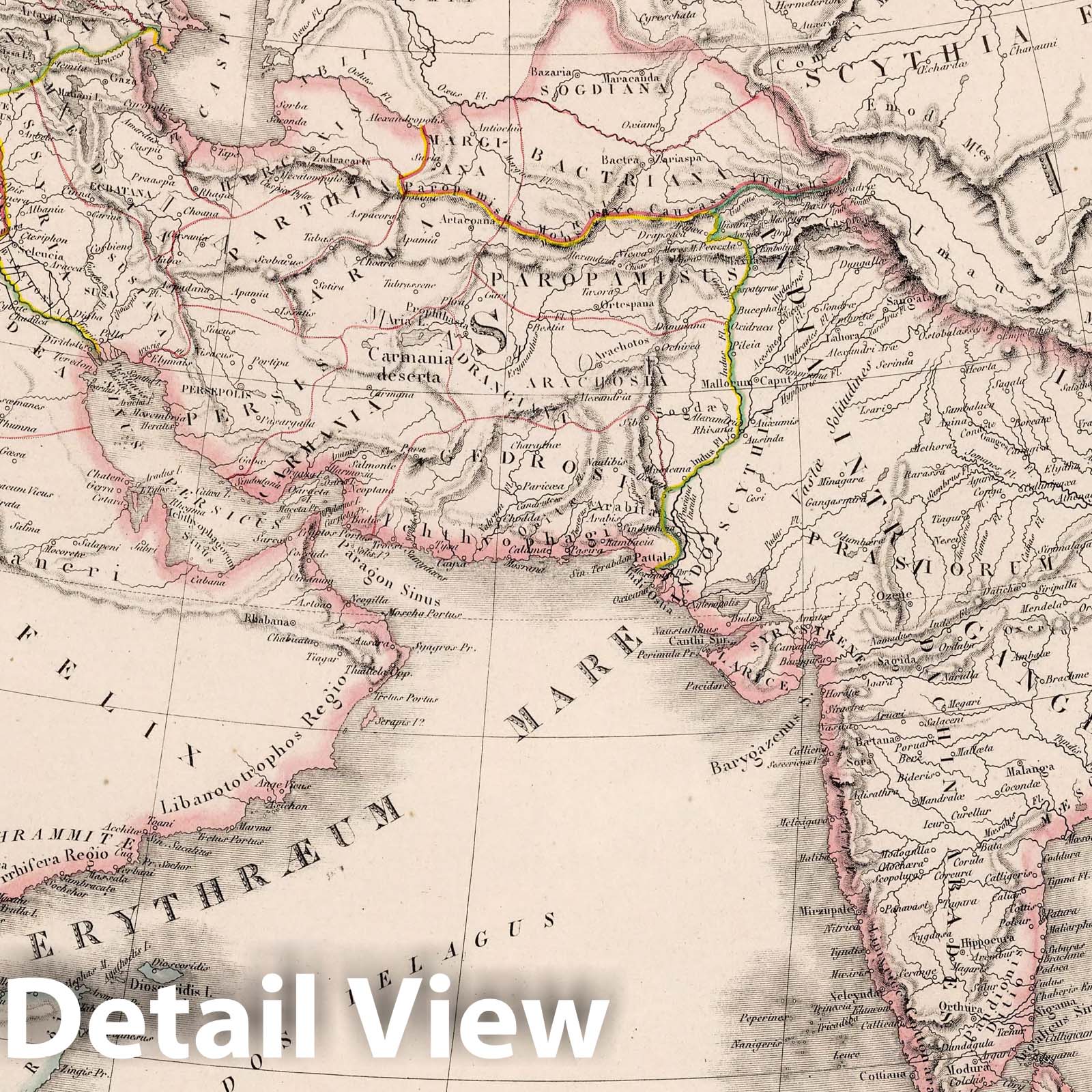 Ancient Asia, 1848 - Historical Map Print