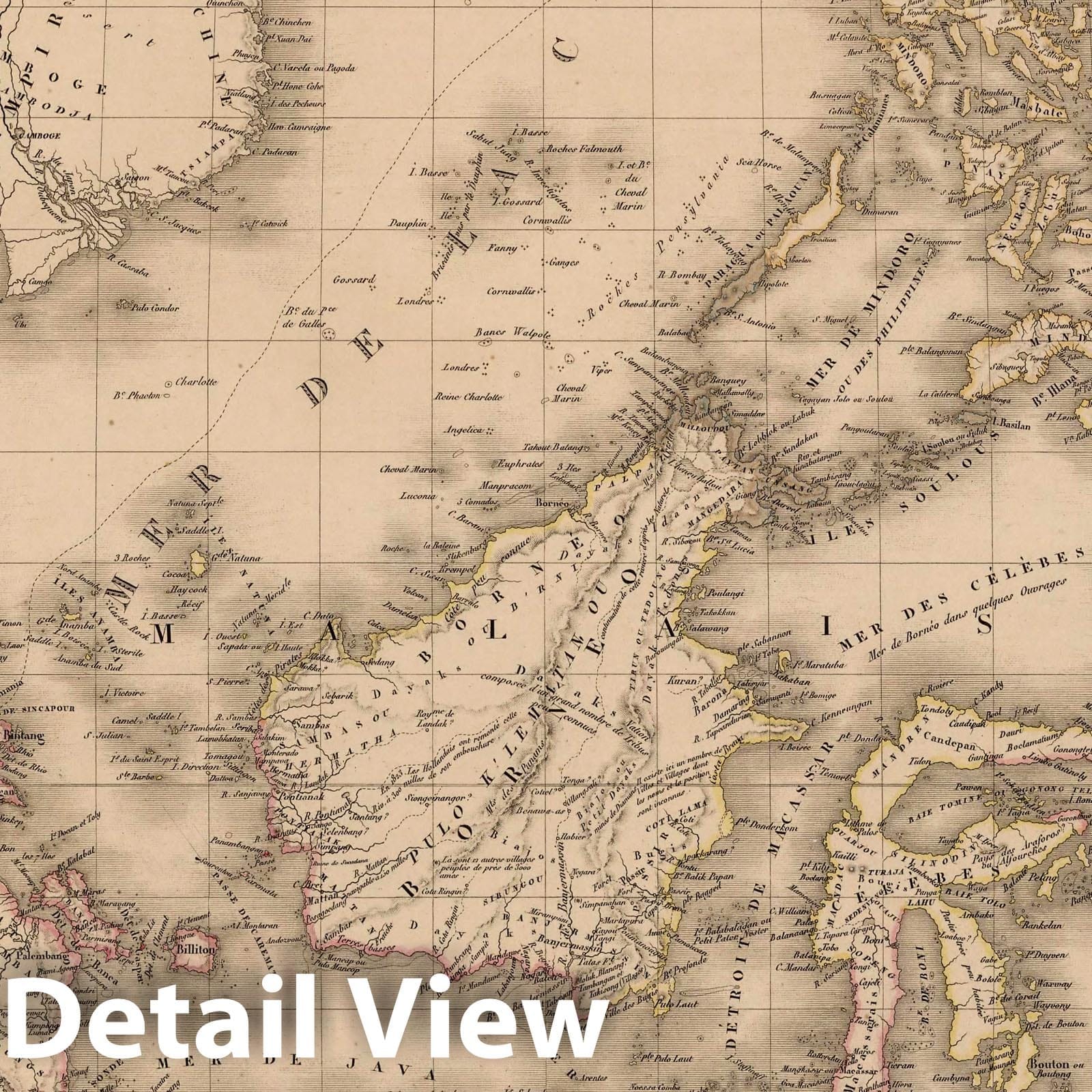 East Indies, Indonesia, Philippines 1826 Historical Map Print