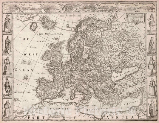 Europe 1626 - Historical Map Print