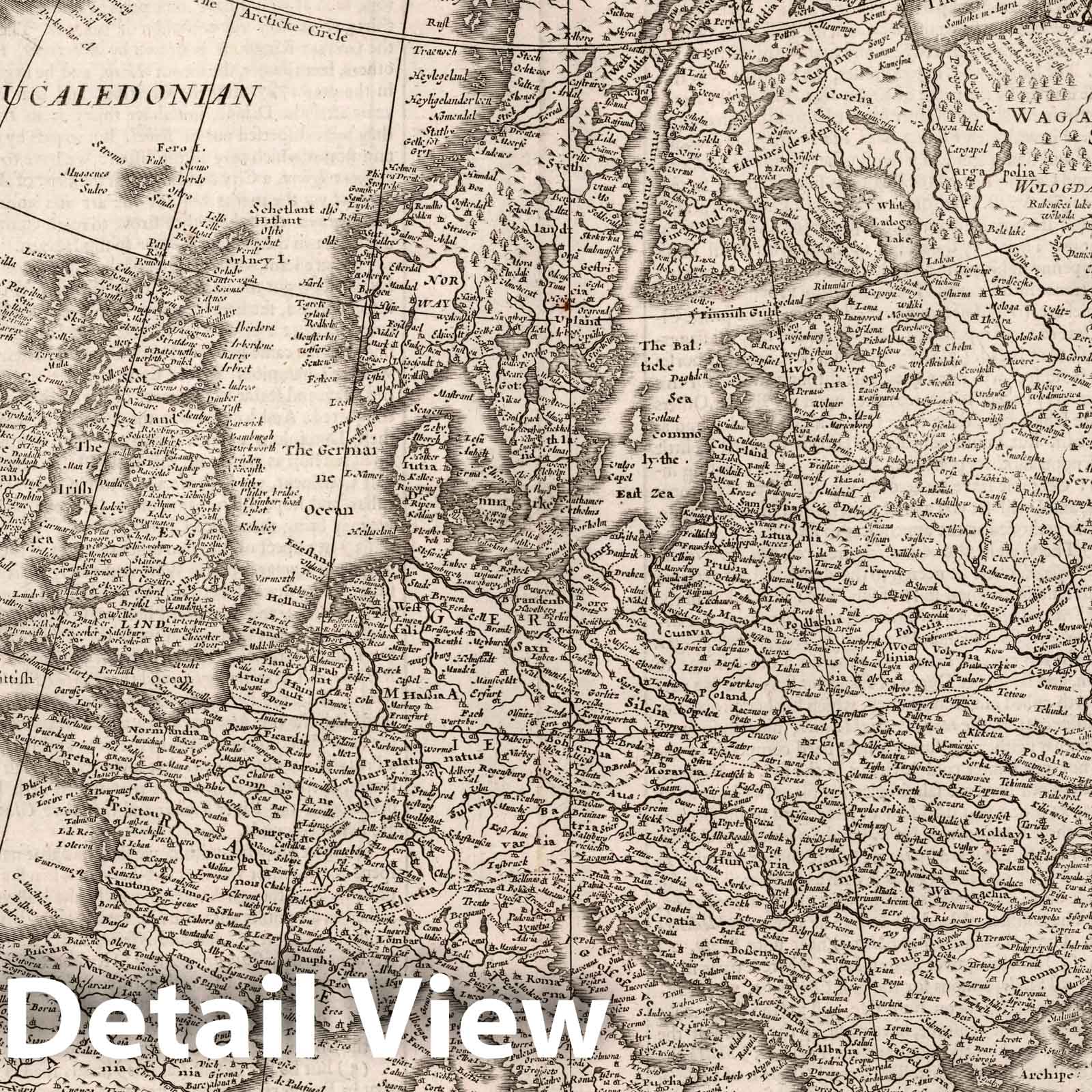 Europe 1626 - Historical Map Print