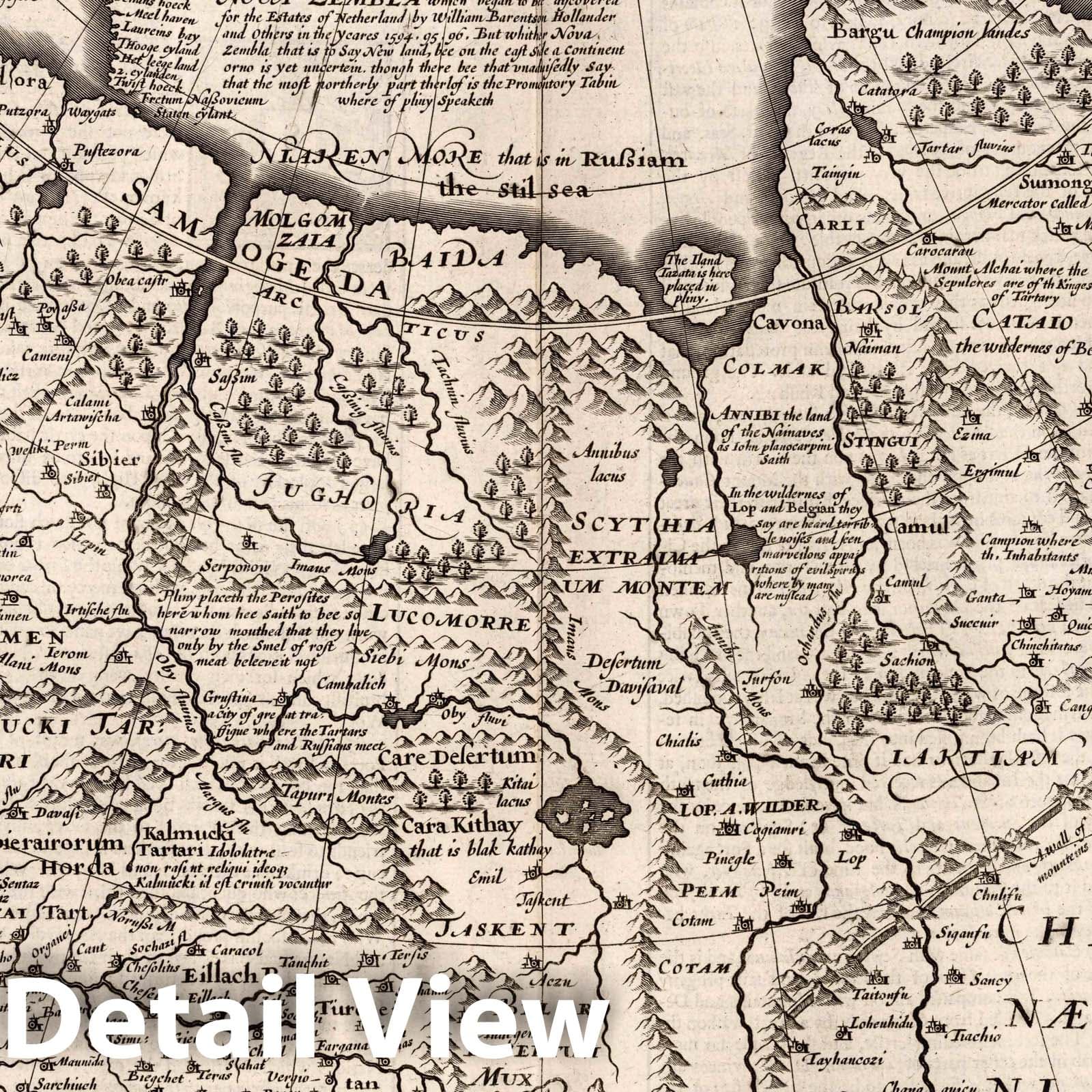 Tartary, 1676 - Historical Map Print by John Speed