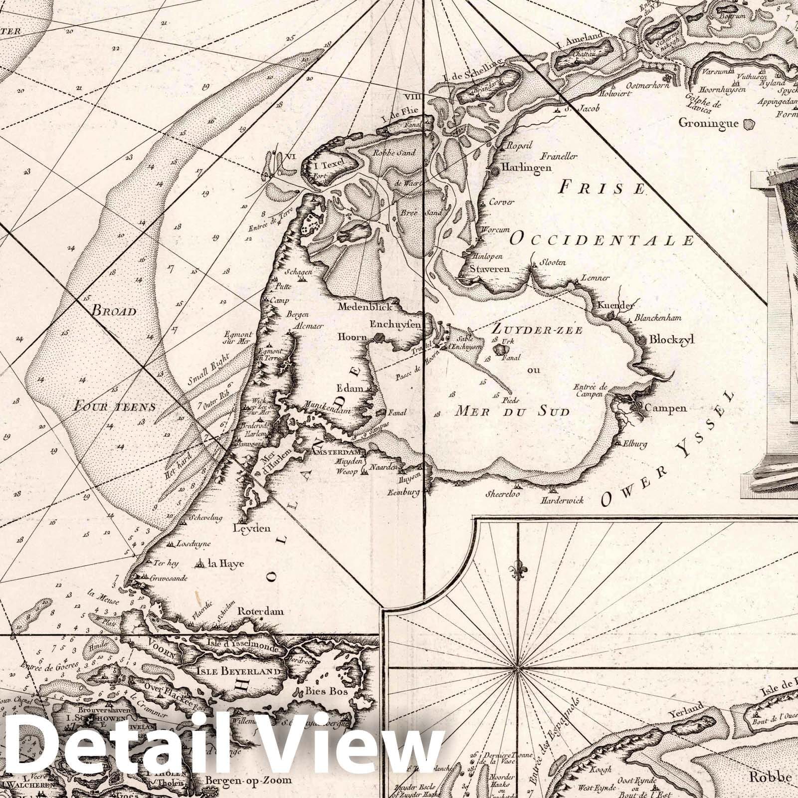 Plans et Journaux de la Marine - Nautical Chart, 1763 - Historical Map Print