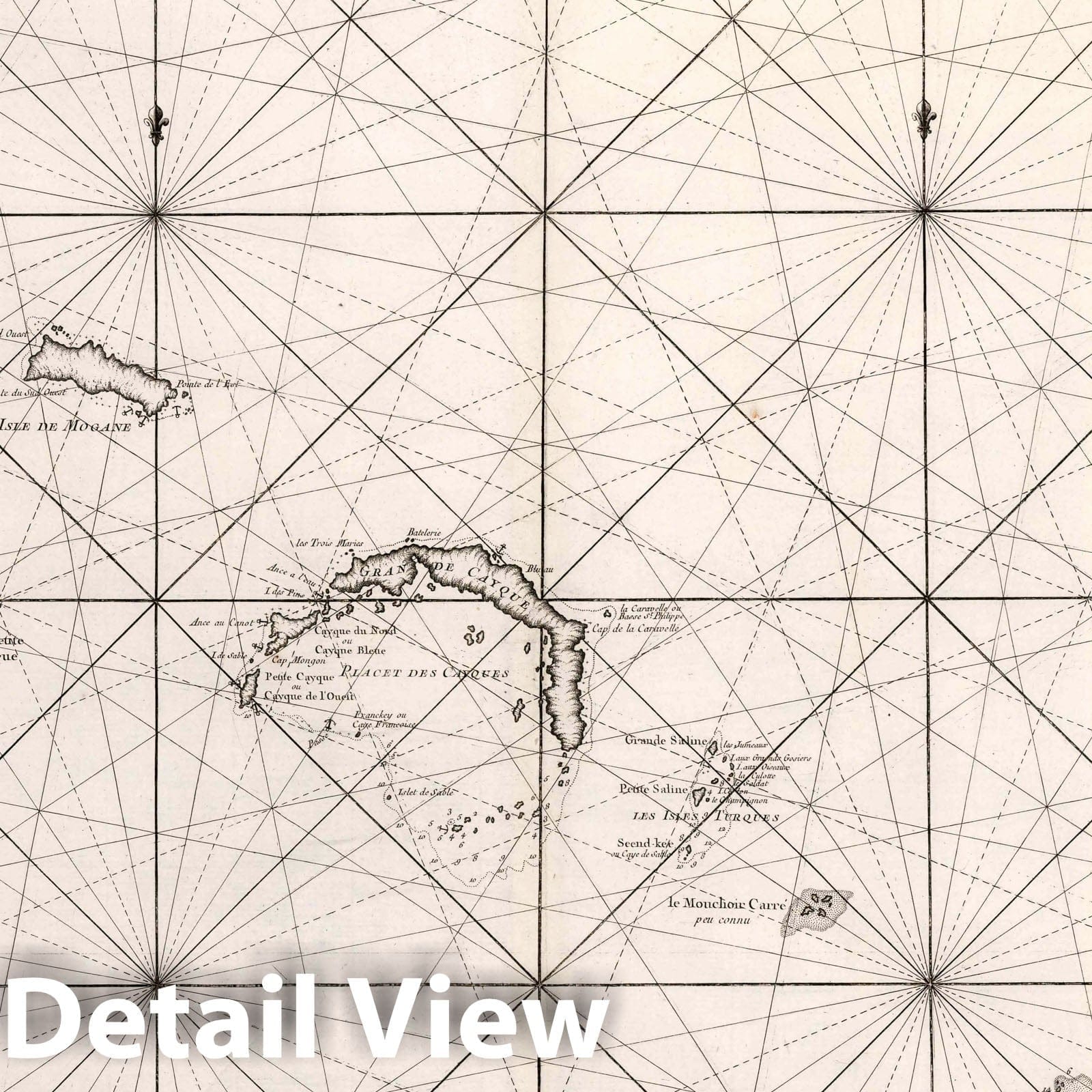 Saint Domingue Passages - Nautical Chart, 1765 - Bellin Historical Map Print