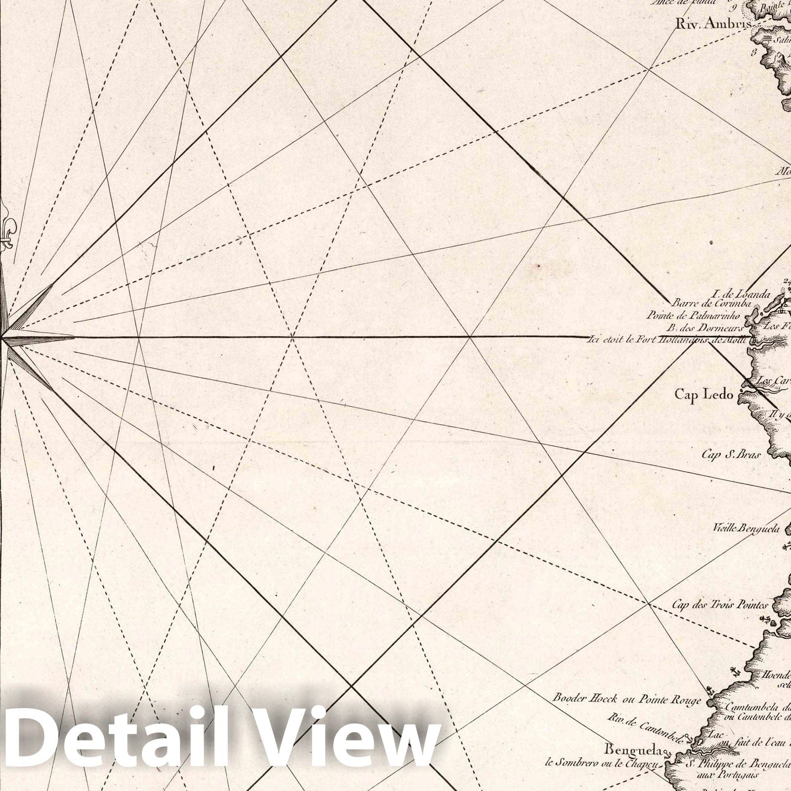 Western Africa Coast - Nautical Chart, 1754 - Historical Map Print
