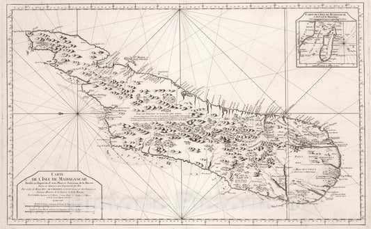 Madagascar - Nautical Chart, 1765 - Bellin Historical Map Print
