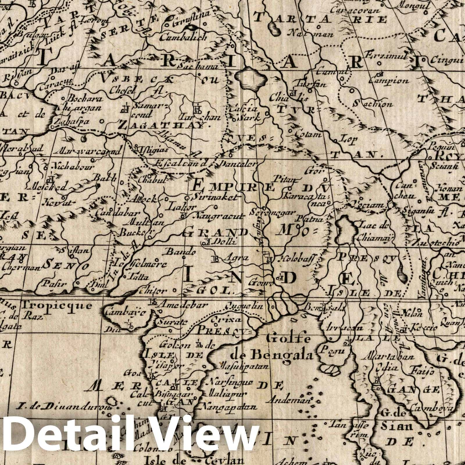 Asia, 1734 - Historical Map Print